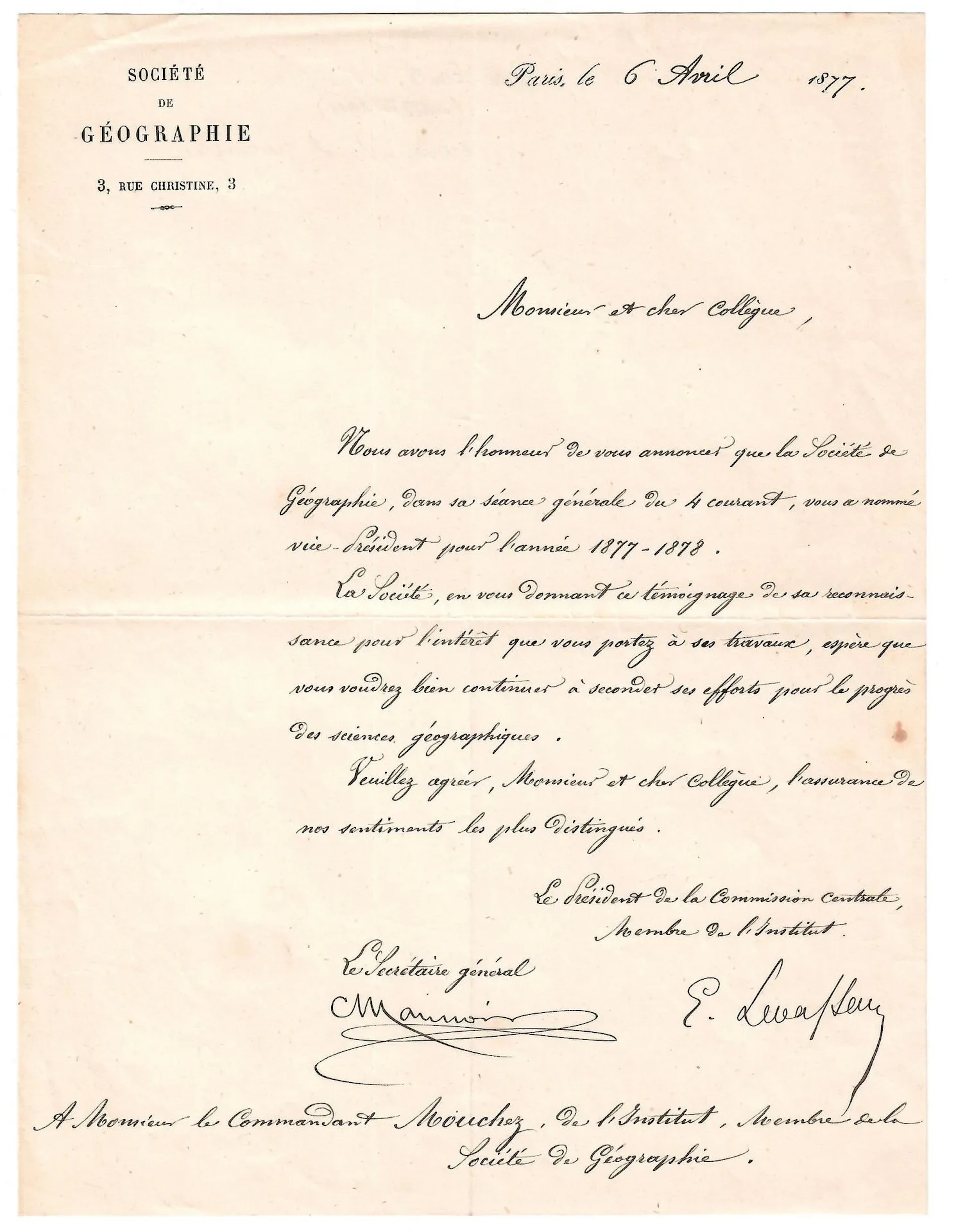Pierre Émile LEVASSEUR (Paris 1828–1911), historian, economi - Lot 629