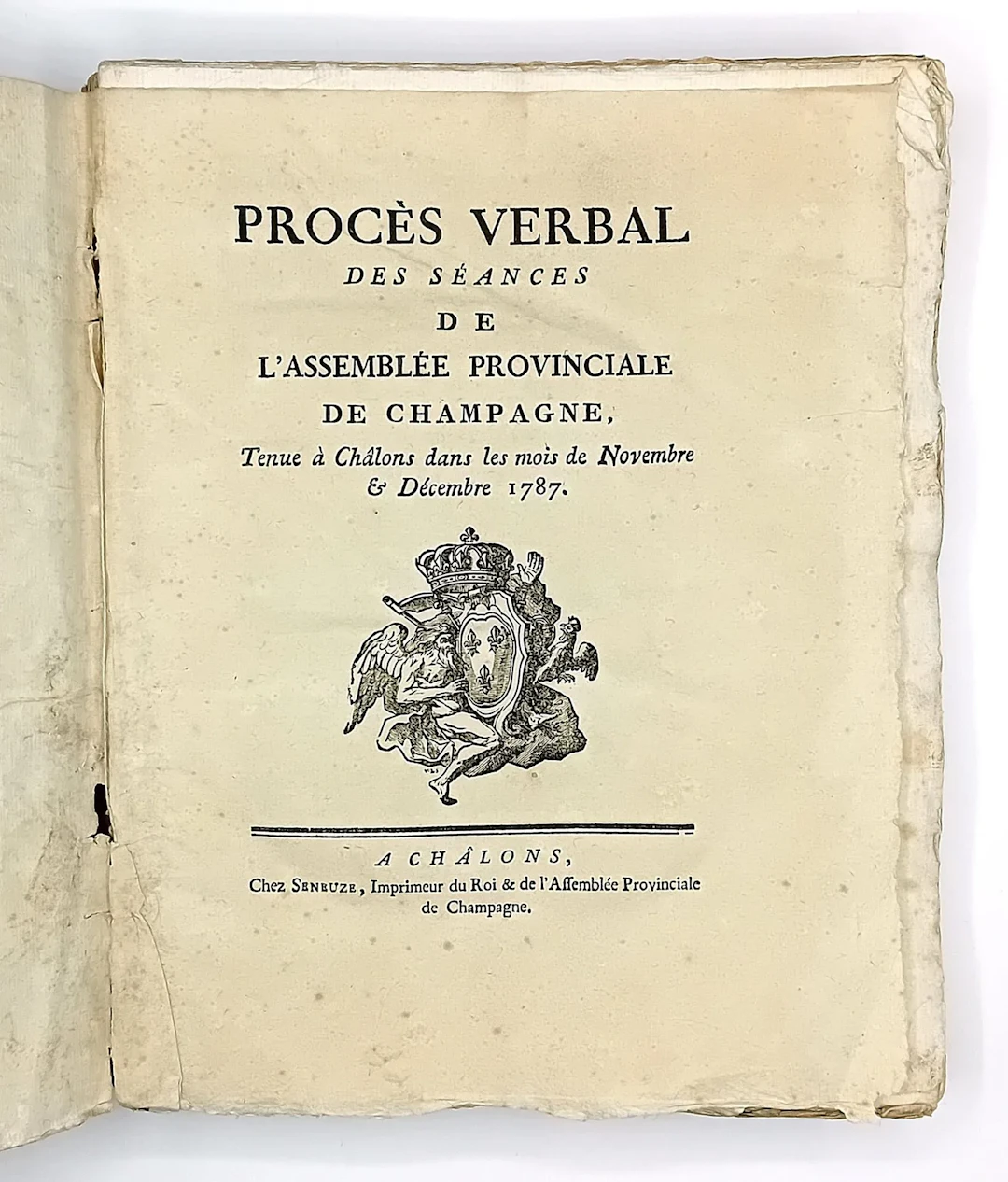 MARNE, HAUTE-MARNE, AUDE, ARDENNES. "Procès-Verbal des Séanc - Lot 127