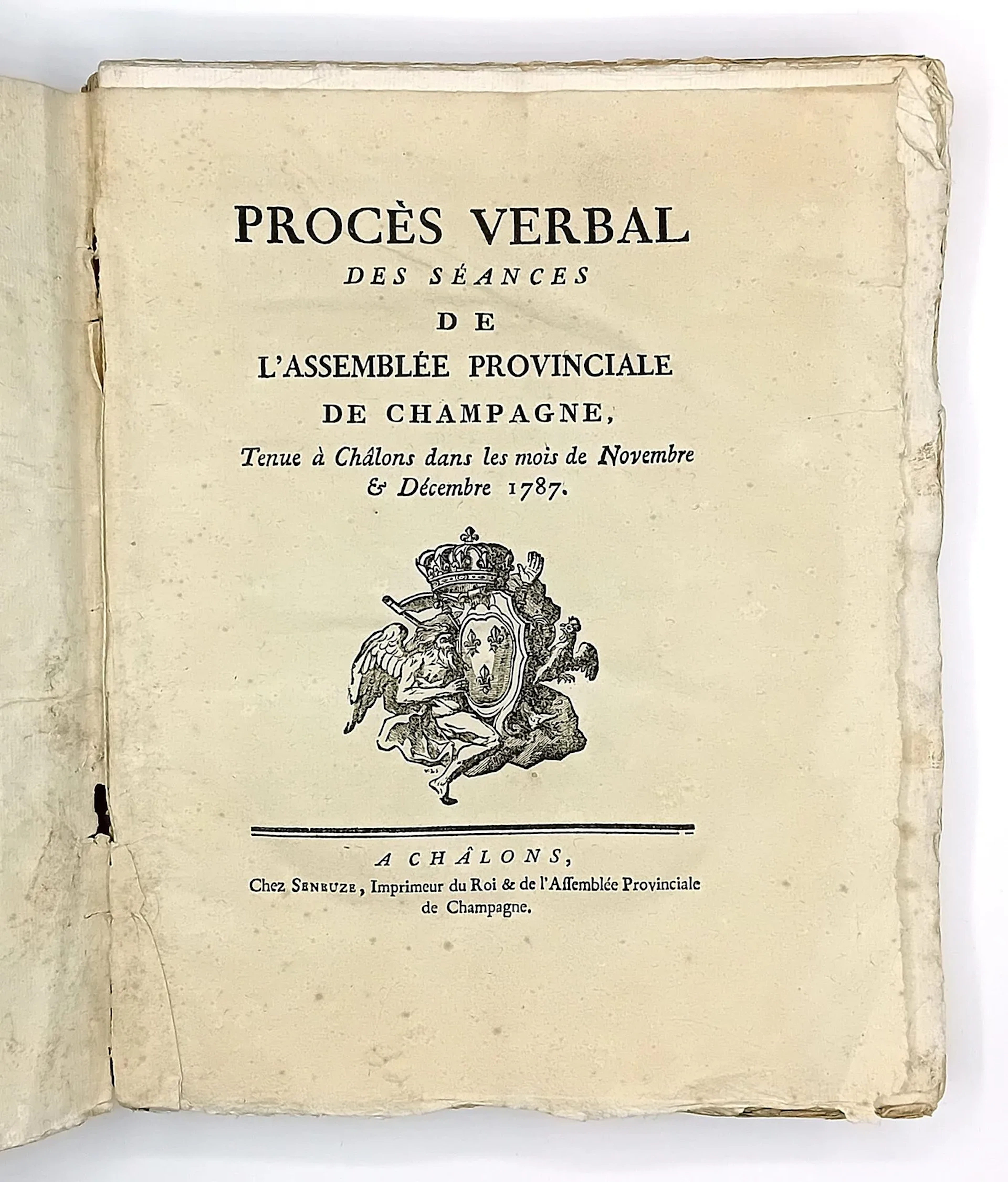 MARNE, HAUTE-MARNE, AUDE, ARDENNES. "Procès-Verbal des Séanc - Lot 127