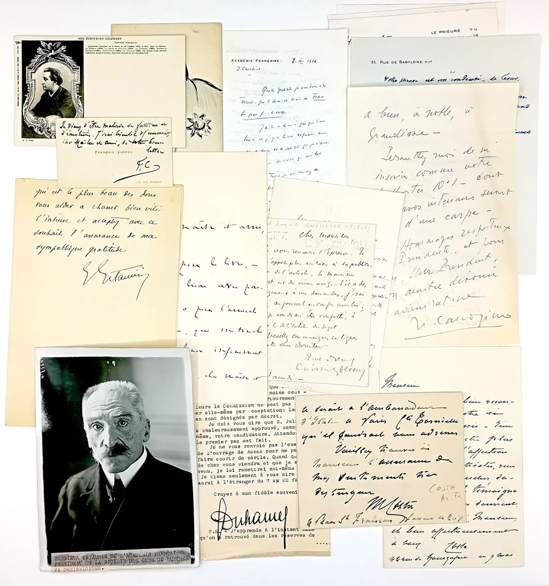 FRENCH ACADEMY (C–E). 22 Letters (L.A.S., LA.S., CVS), namel - Lot 625