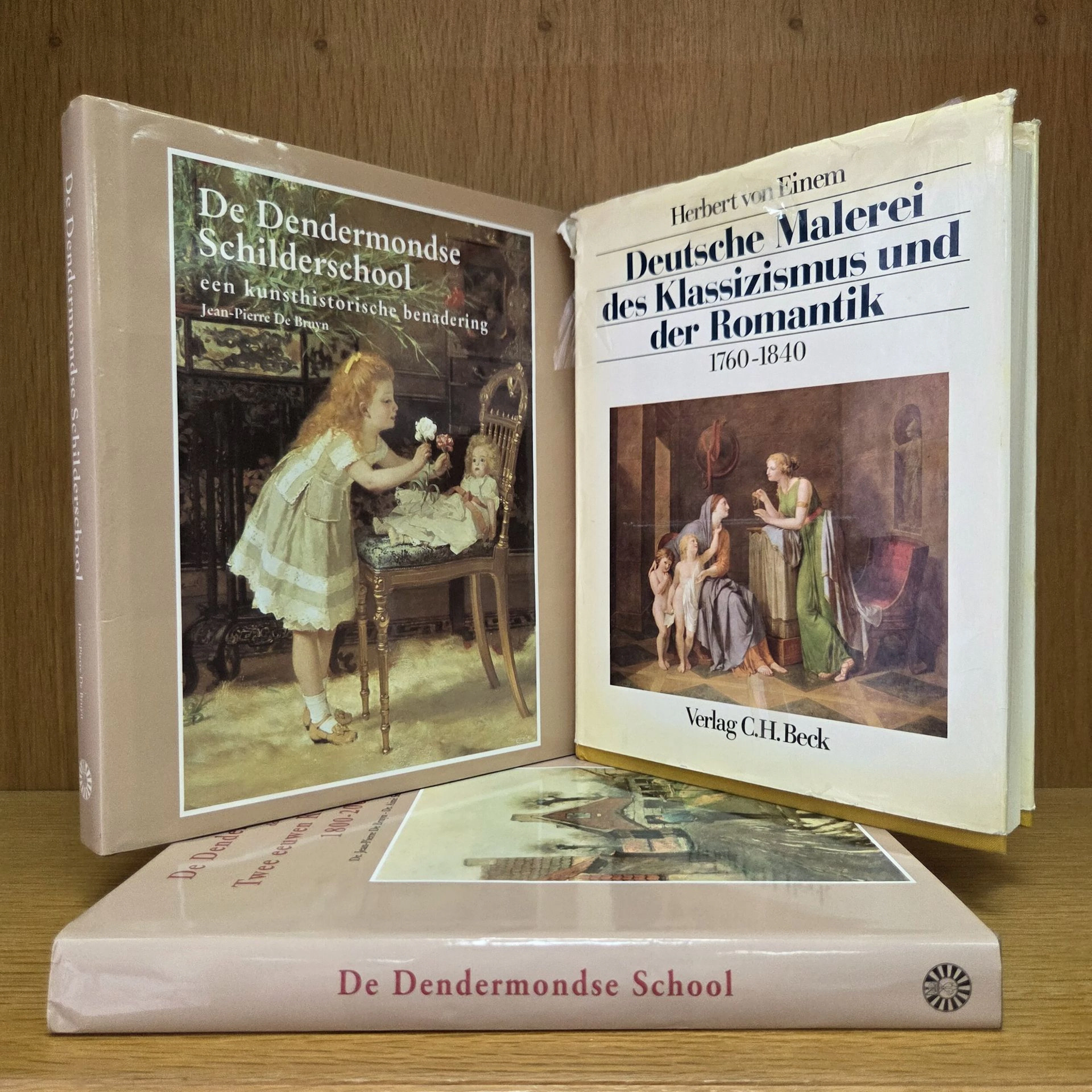 Set of three books: - Herbert von Einem, Deutsche Malerei de - Lot 279