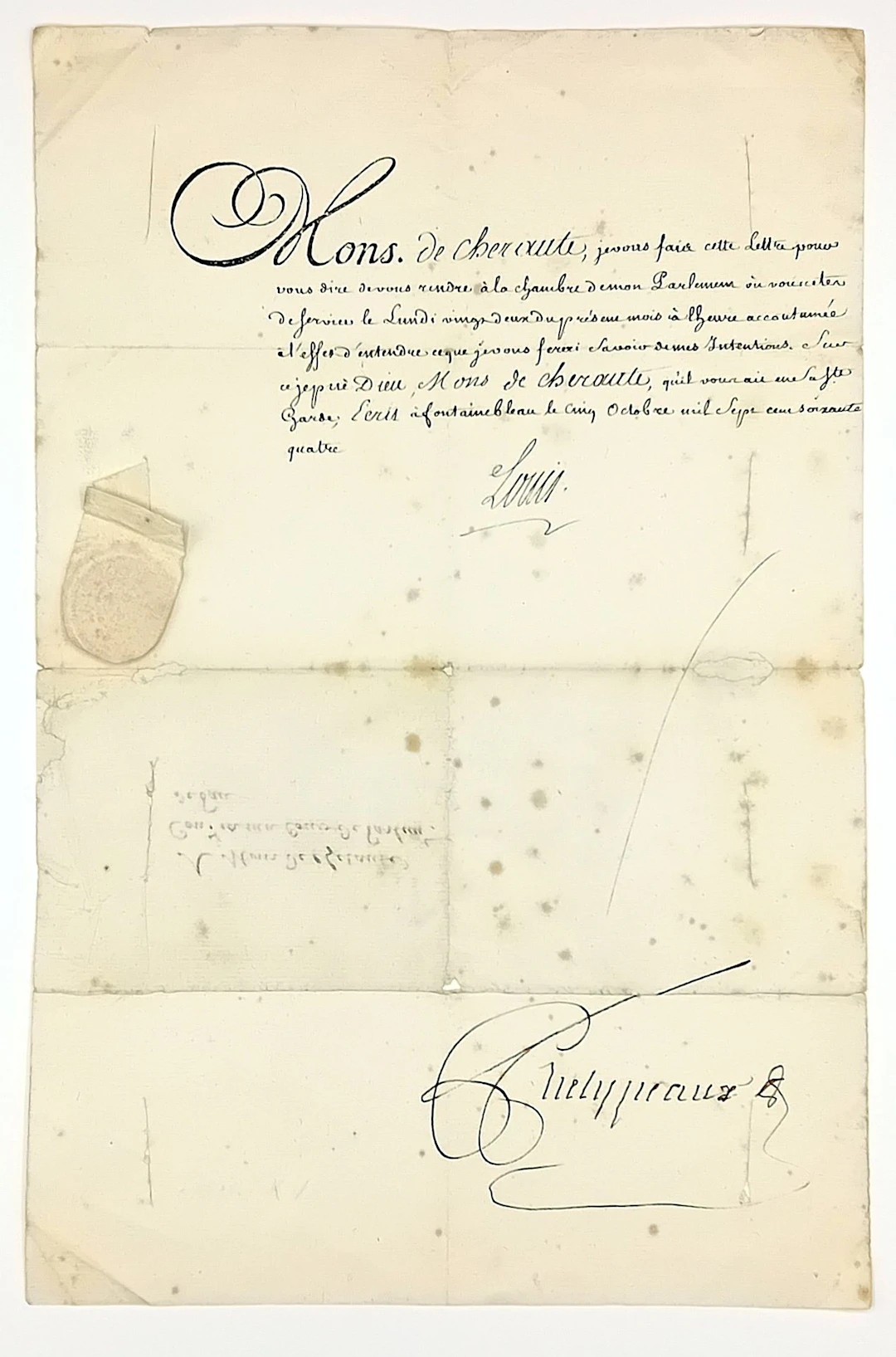 LOUIS XV. PARLIAMENT OF PAU (PYRÉNÉES-ATLANTIQUES). Letter s - Lot 92