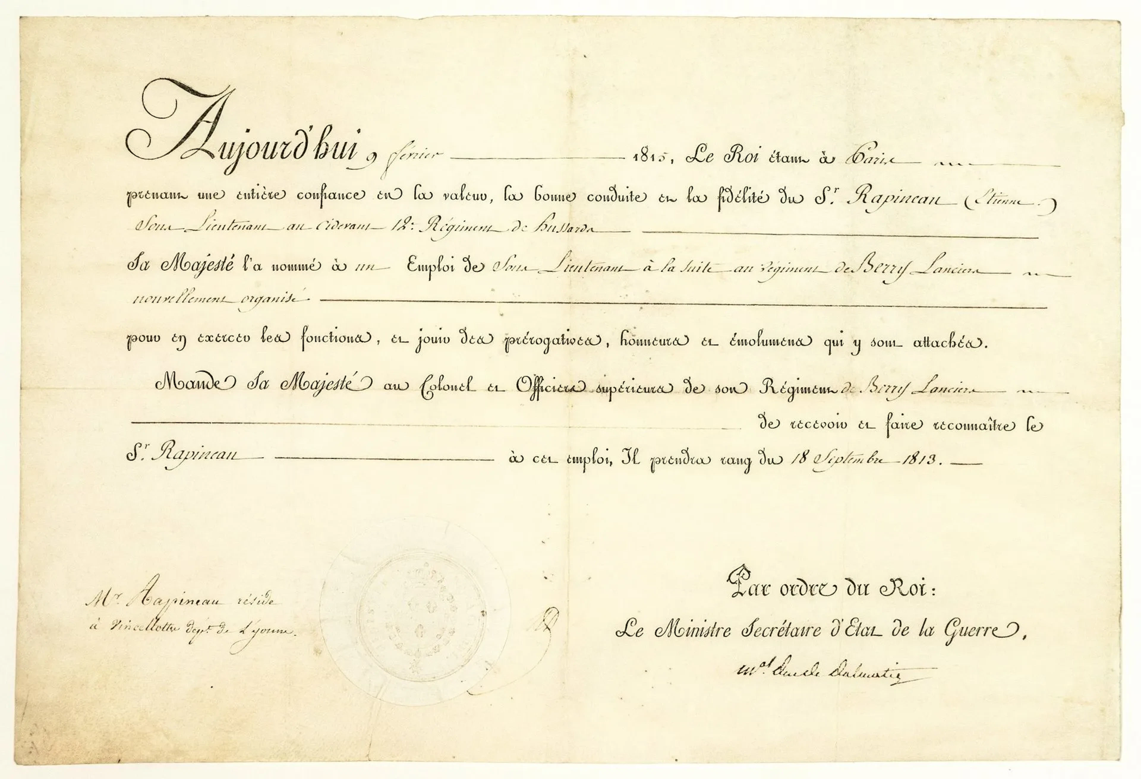 Jean de Dieu SOULT, Duke of DALMATIA, Marshal of the Empire - Lot 405