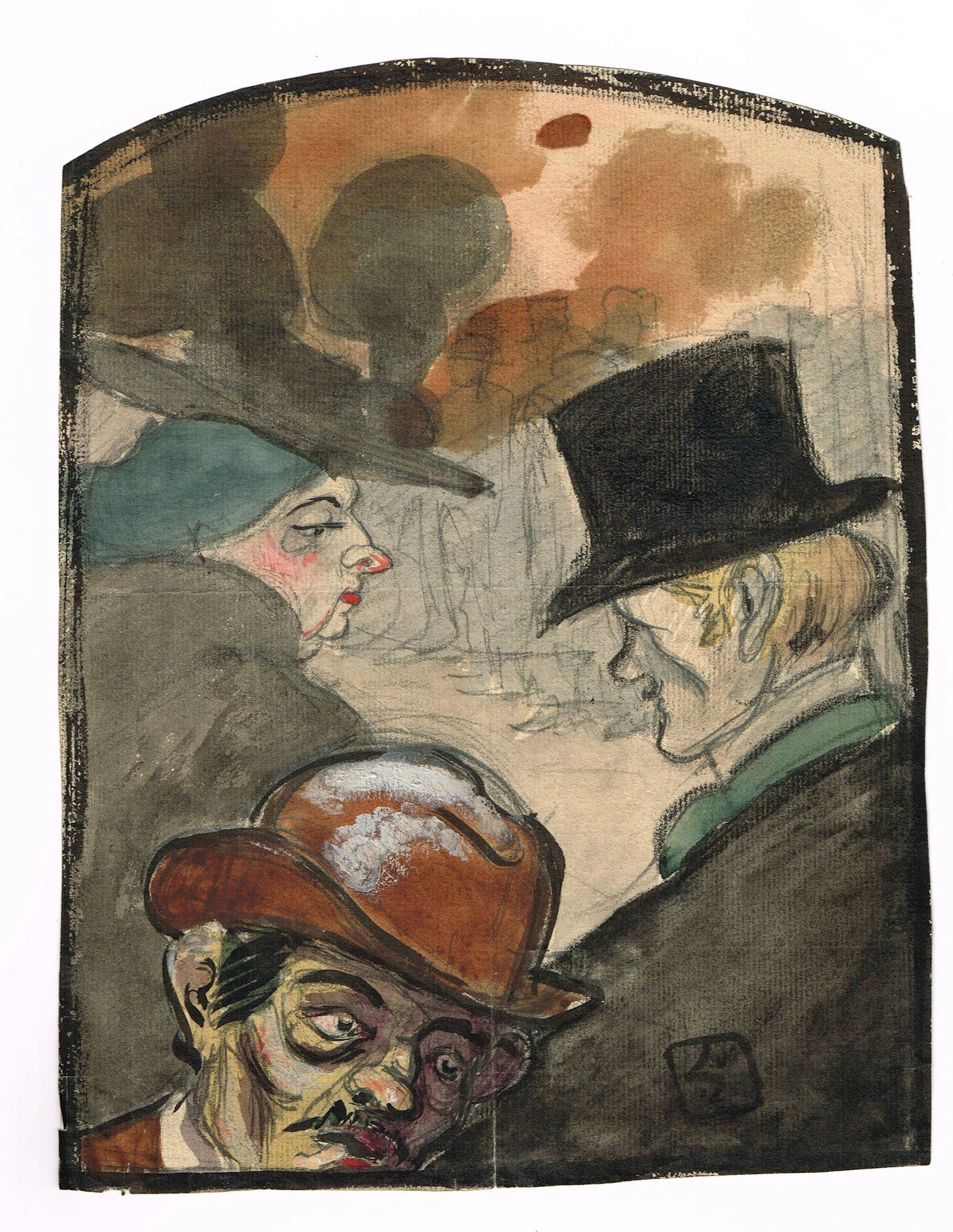 BELLE ÉPOQUE / Set of 3 original drawings by the same artist - Lot 51