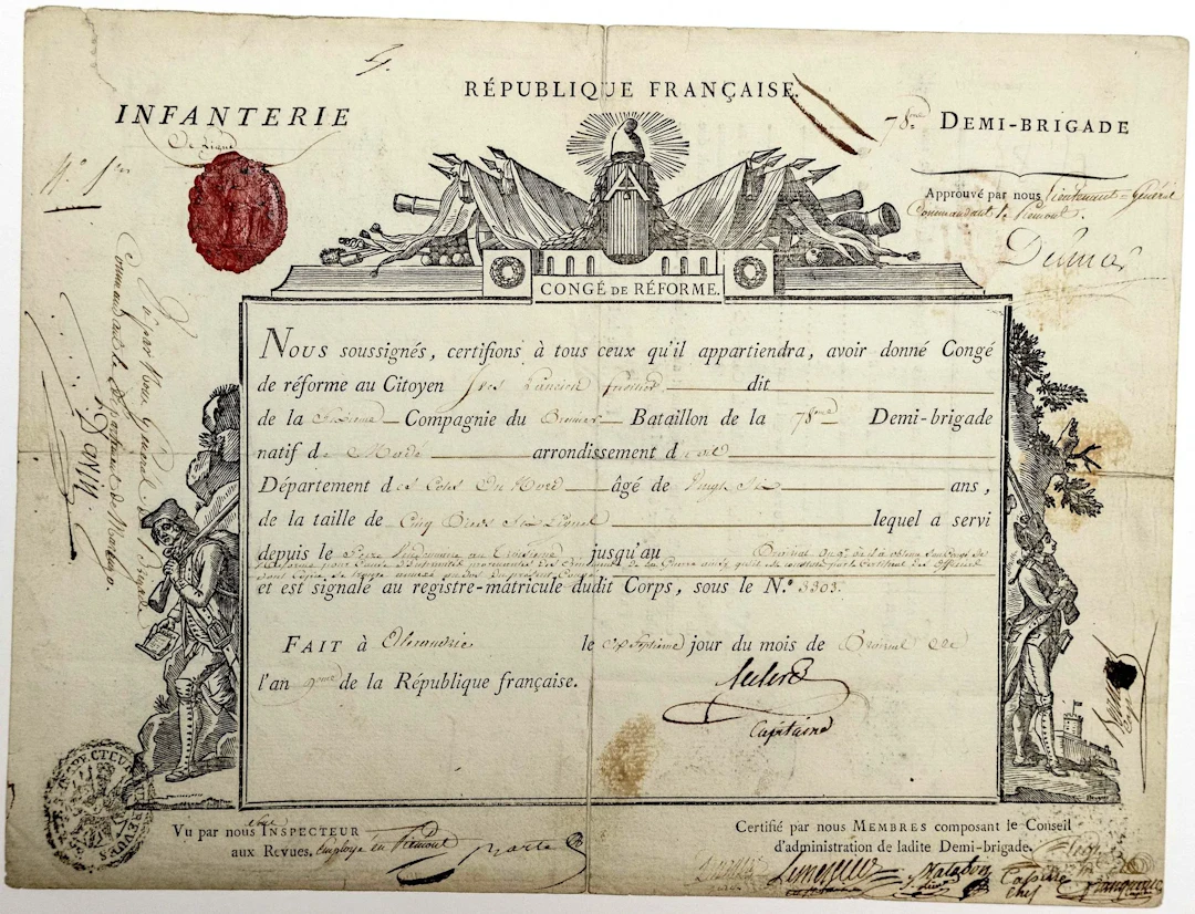 ALEXANDRIA (Italy), 17 Prairial, Year 9 (June 6, 1801). Mili - Lot 313
