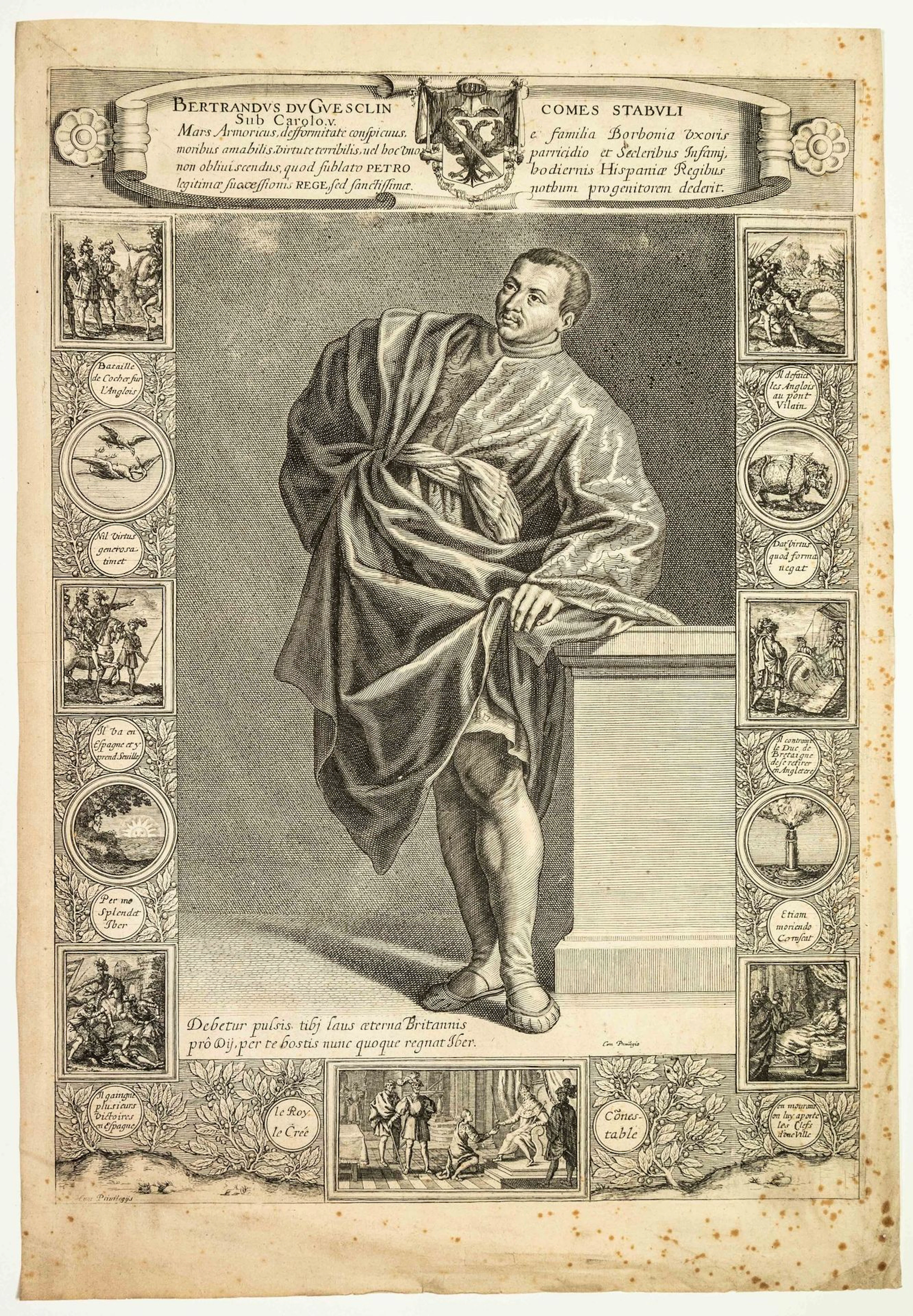 Bertrand DU GUESCLIN (1320 - 1380) Breton nobleman, Constabl - Lot 16