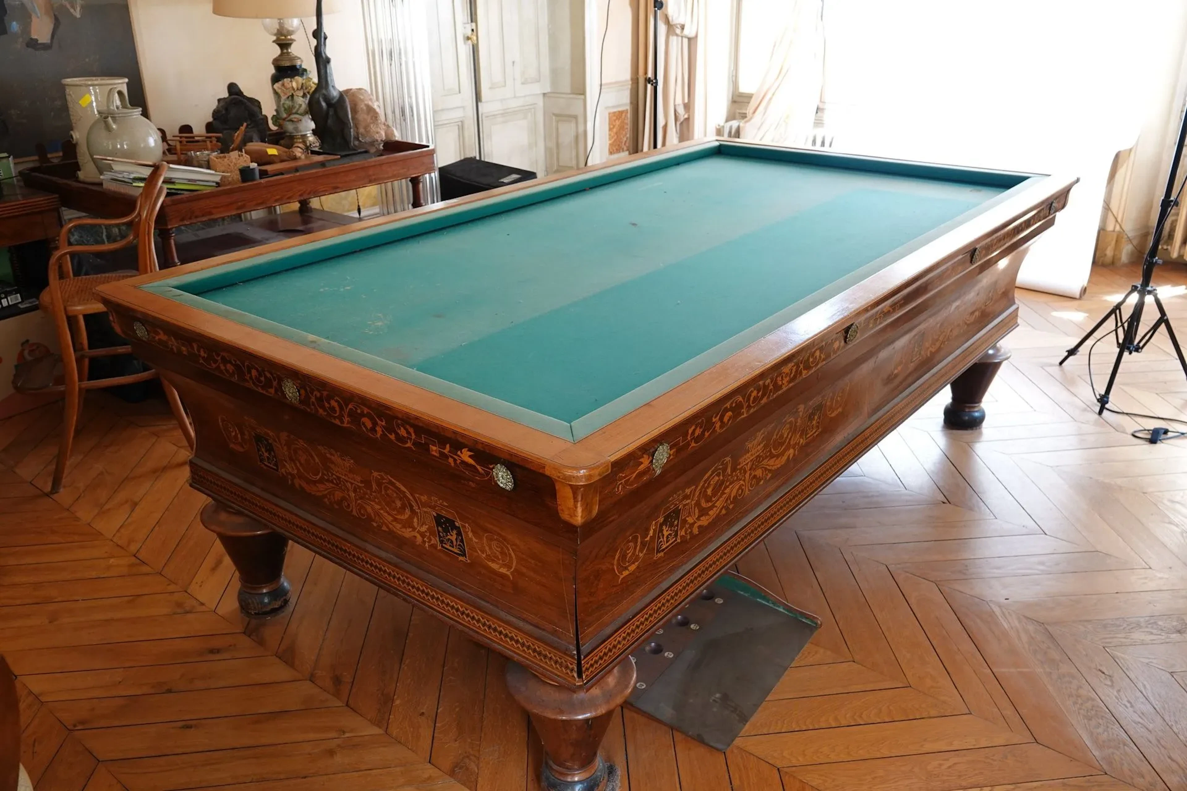 Precision billiard table marked “Barral breveté” - Lot 624