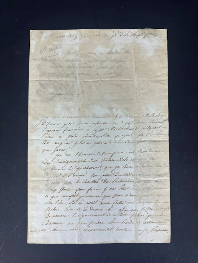 EGYPT CAMPAIGN. General Jean-Antoine VERDIER [Toulouse 1767– - Lot 132