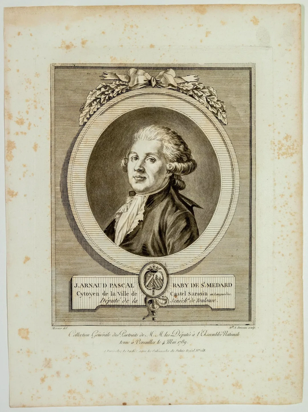 Jean Arnaud Pascal RABY DE ST MEDARD, Député de la Sénéchaus - Lot 175