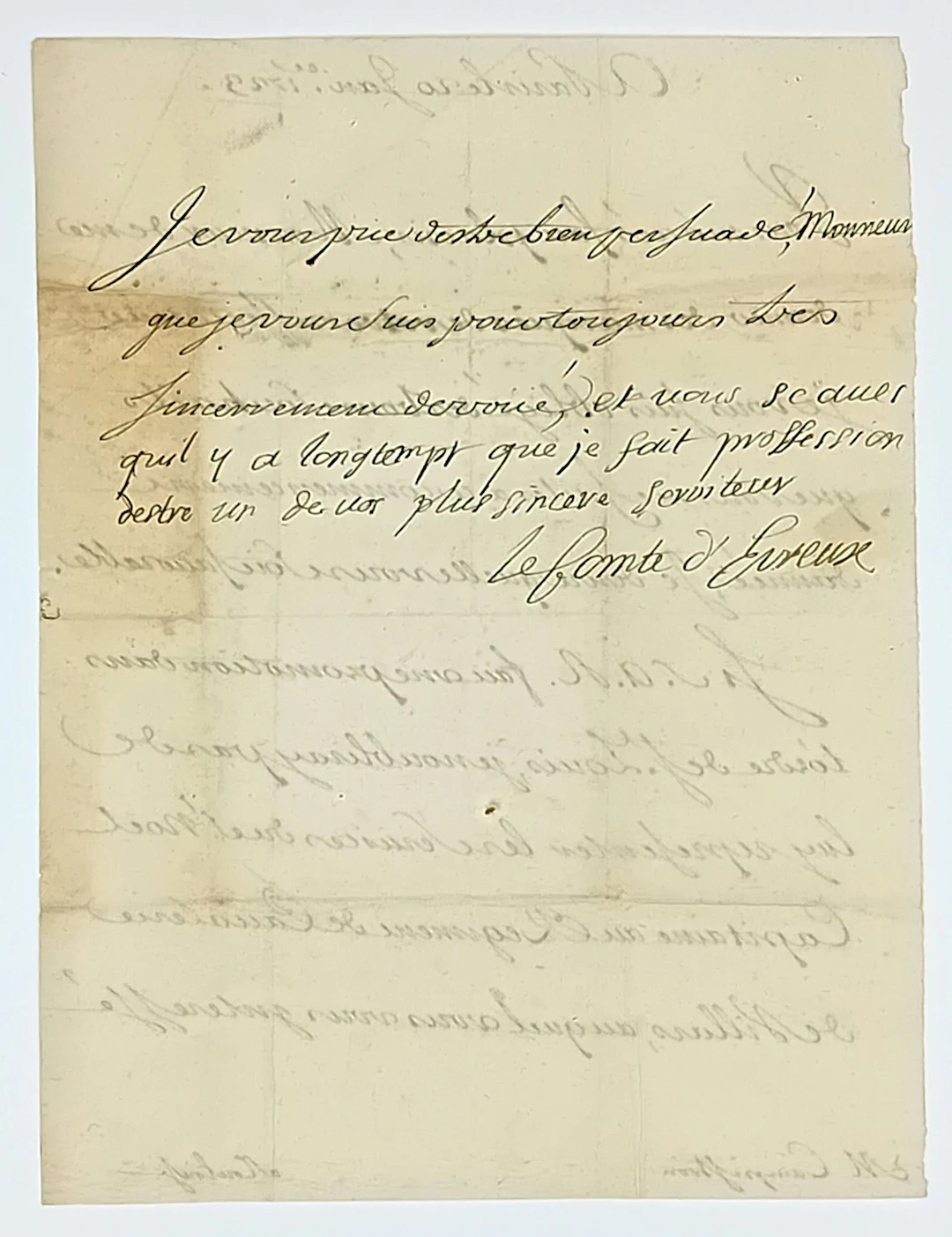 Count of ÉVREUX. ORDER OF SAINT LOUIS. Duc de BOUILLON, Emma - Lot 56