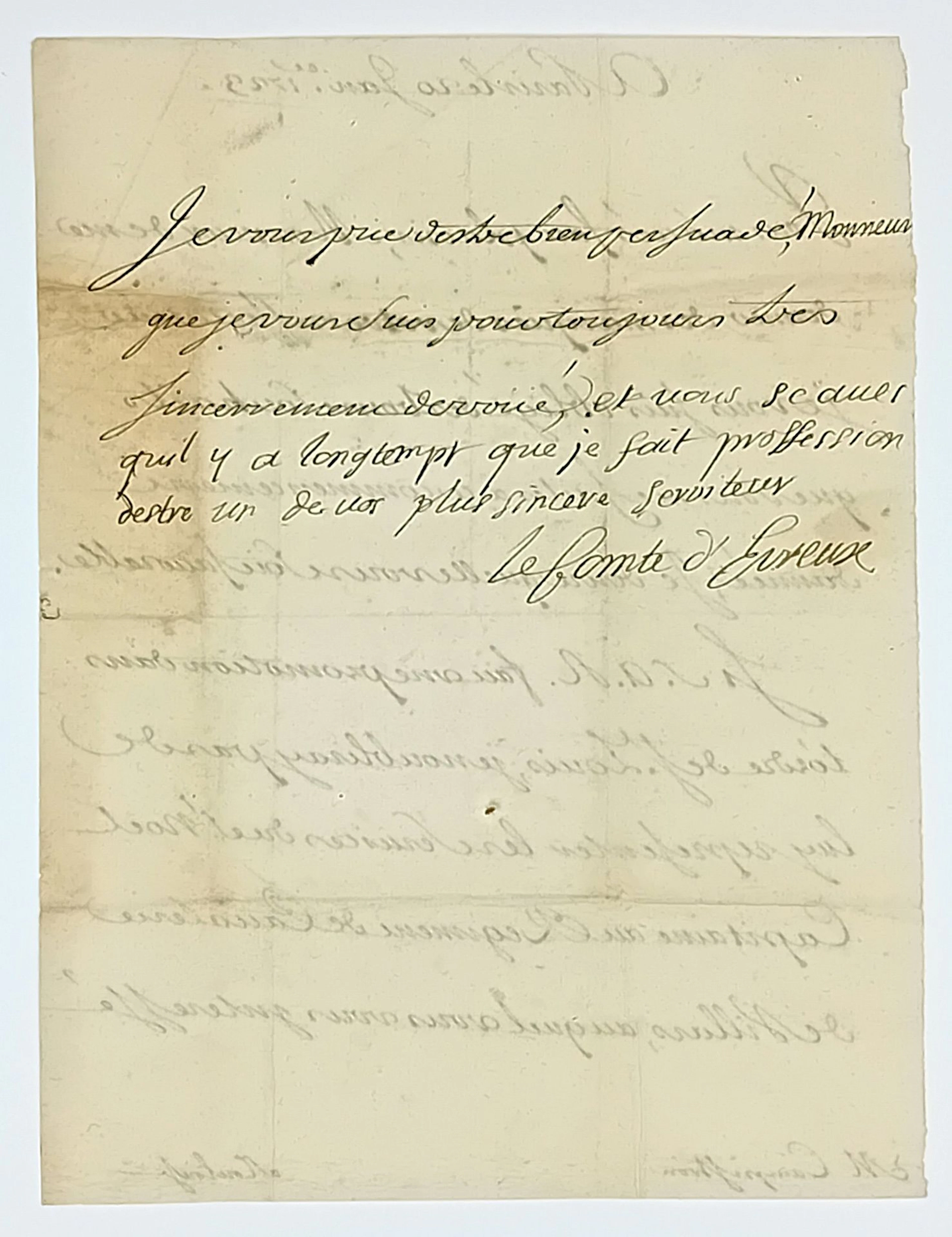 Count of ÉVREUX. ORDER OF SAINT LOUIS. Duc de BOUILLON, Emma - Lot 56