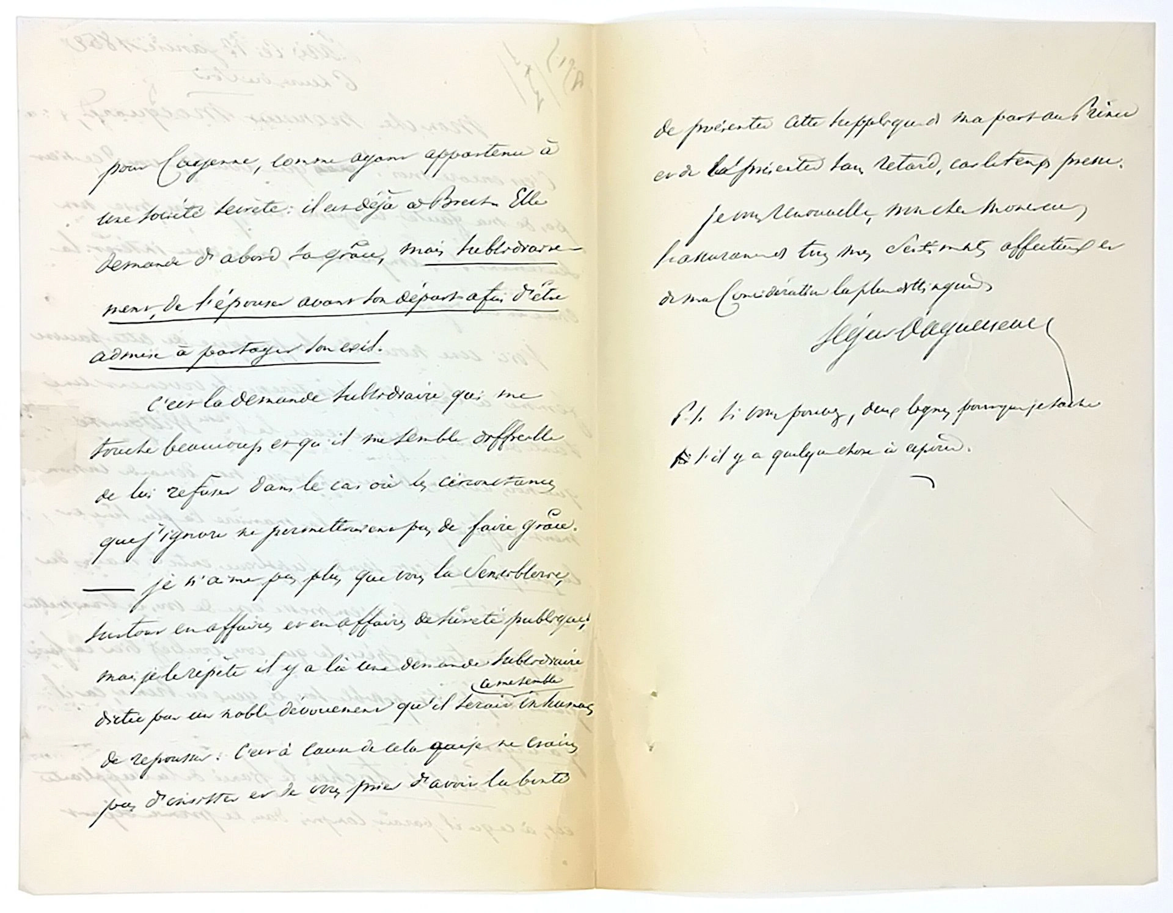 Raymond Joseph Paul, Count of SÉGUR-D’AGUESSEAU (Paris, 1803 - Lot 625