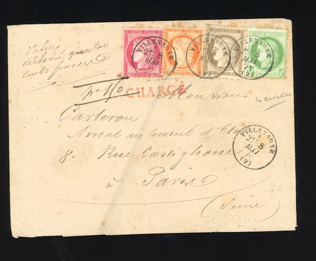Four-color: 5c. Green + 30c. Brown + 40c. Orange + 80c. Pink - Lot 89