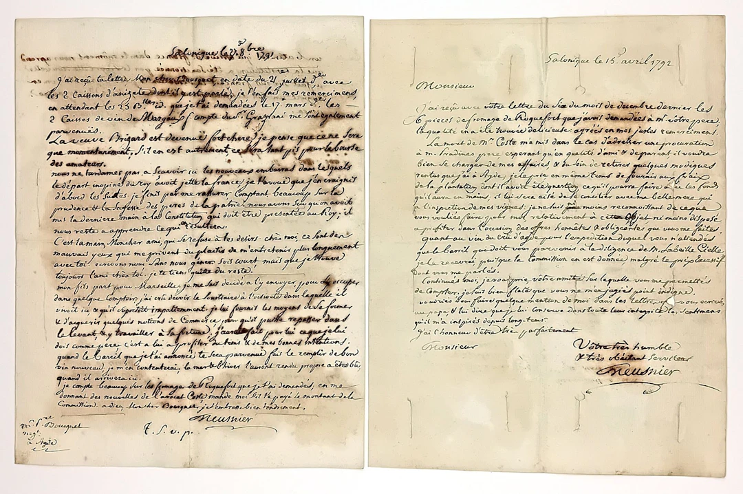 SALONIQUE. 2 Letters from the Comptoir de SALONIQUE au LEVAN - Lot 195