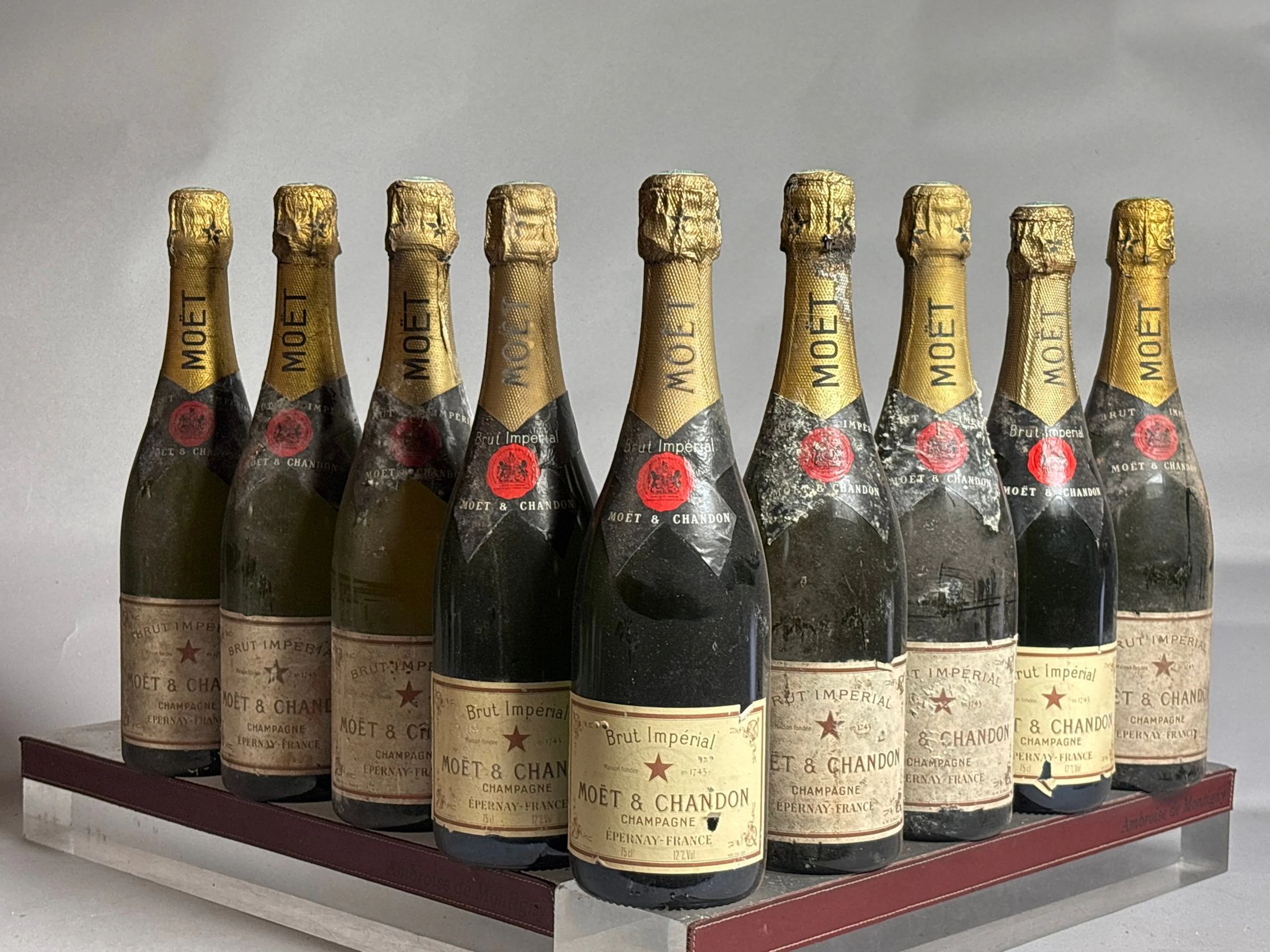 9 Bottles of MOËT CHANDON CHAMPAGNE—Lot SOLD AS IS. - Lot 14