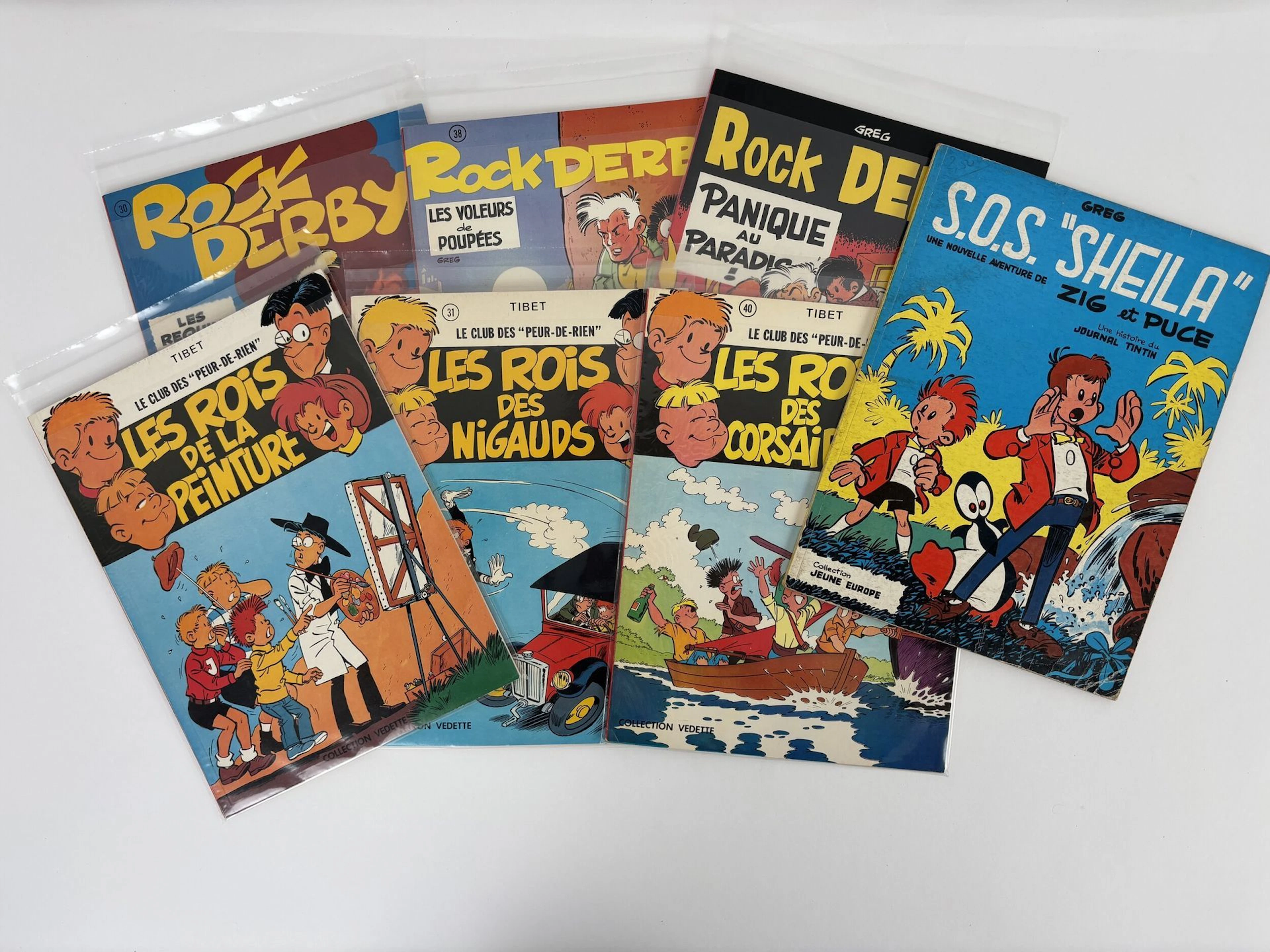 GREG Set of seven first edition albums including Rock Derby - Lot 278