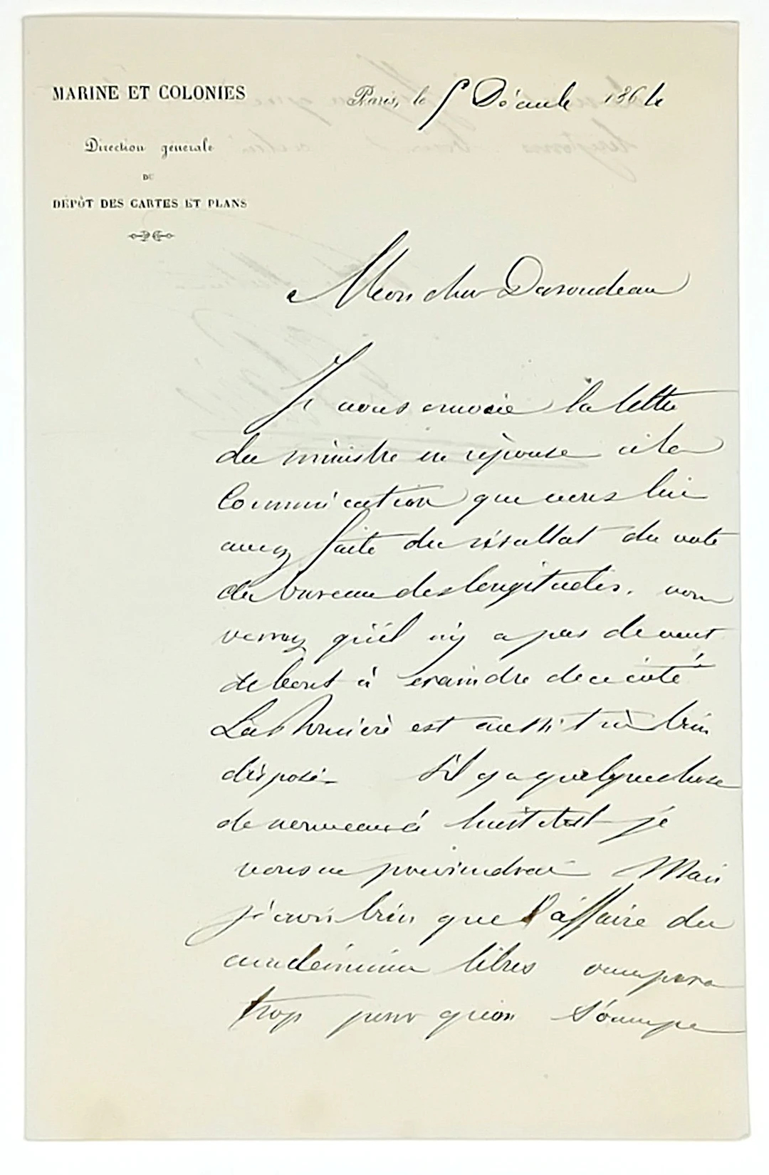Admiral François-Edmond PARIS (1806–1893) He made three circ - Lot 602