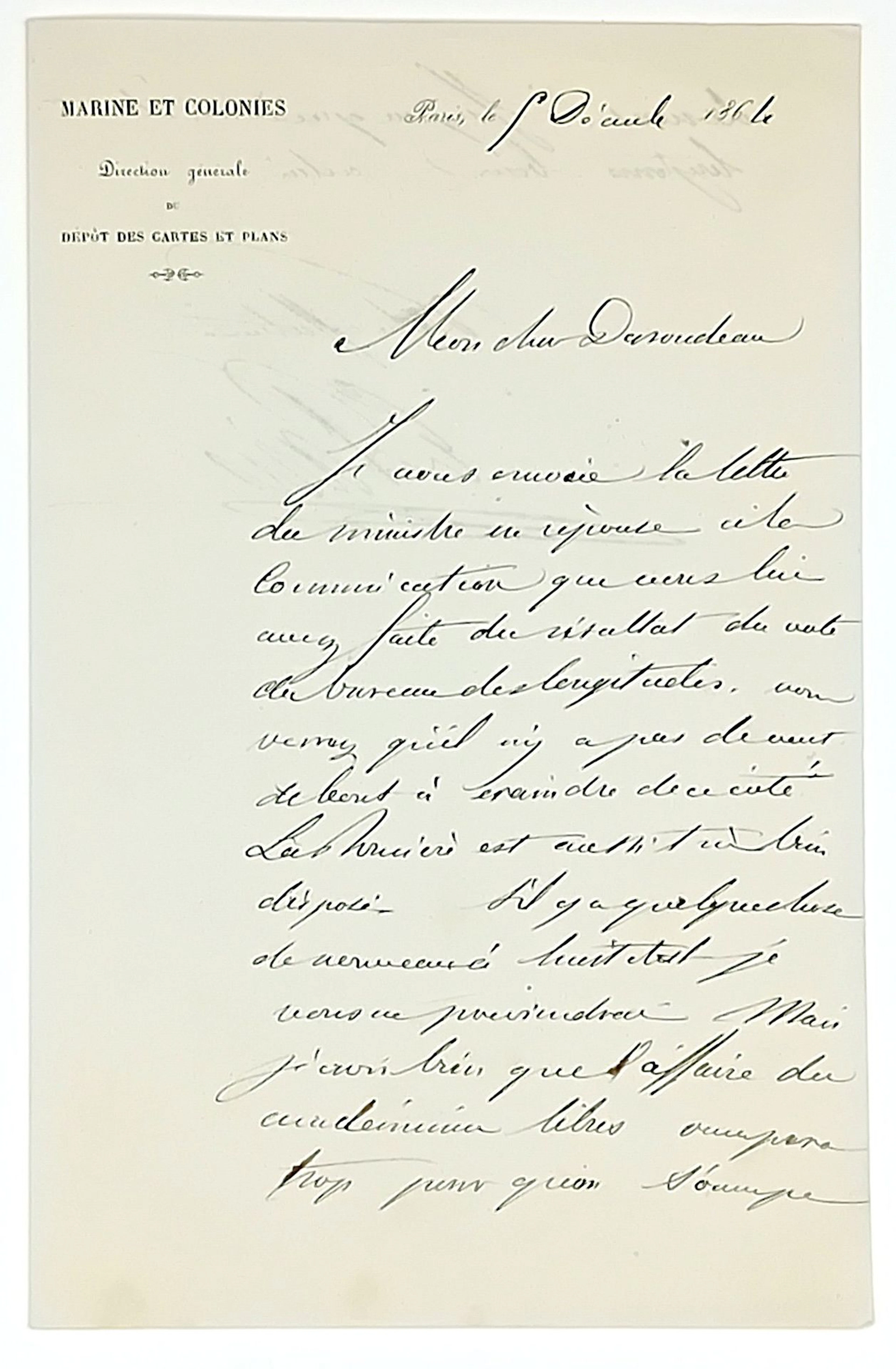 Admiral François-Edmond PARIS (1806–1893) He made three circ - Lot 602