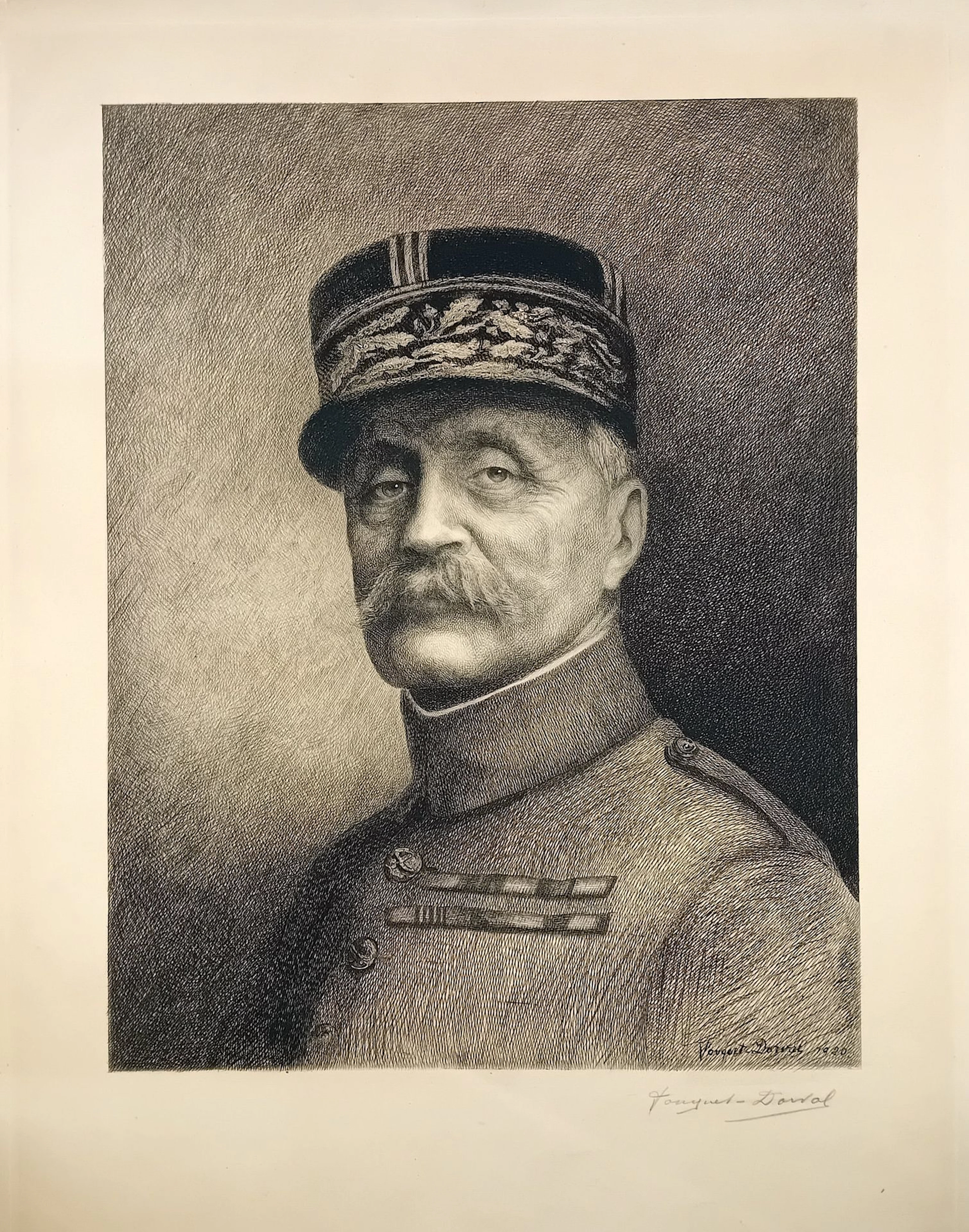 MARSHAL FOCH. “FOCH” Portrait of Marshal FOCH, engraved by G - Lot 655