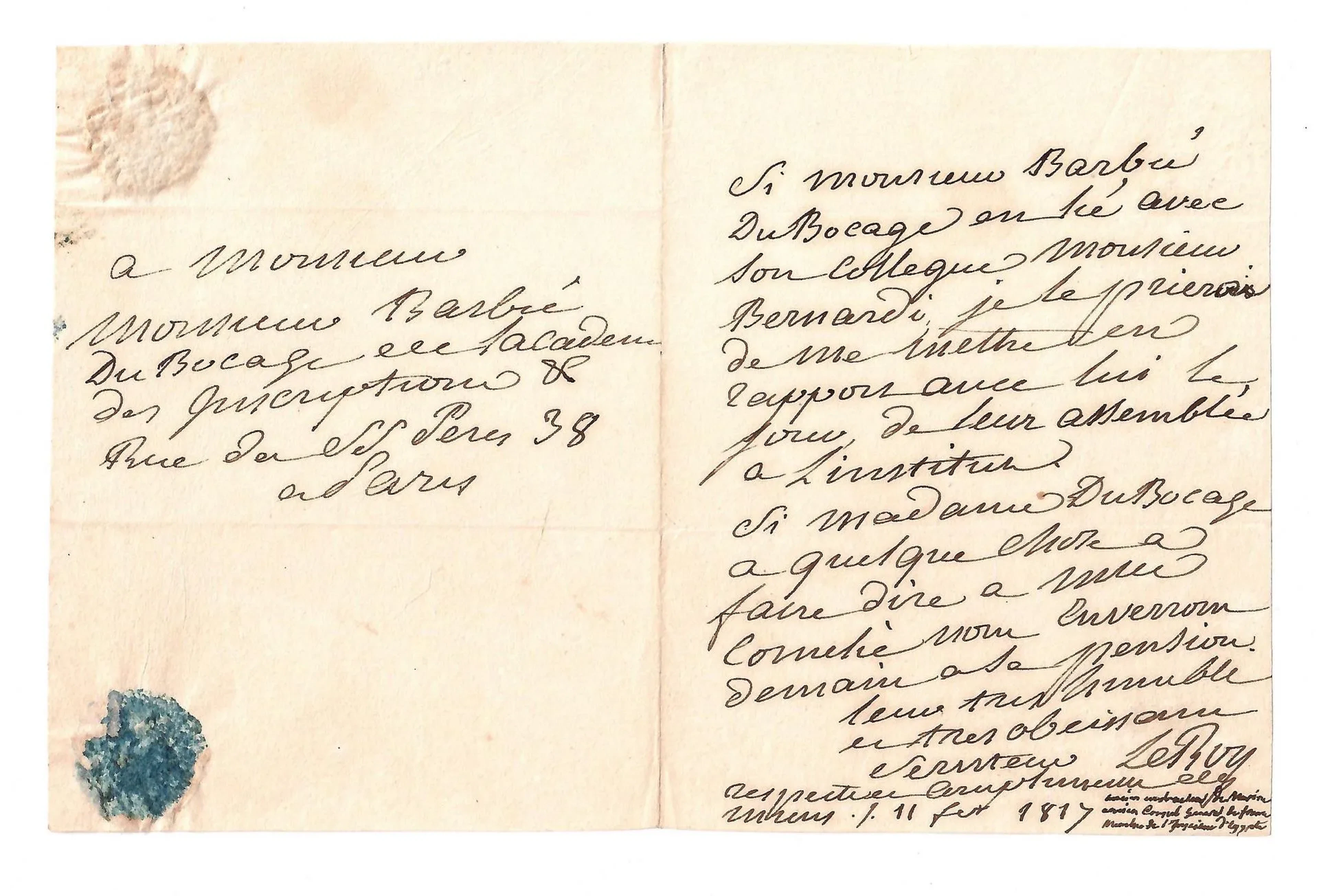 Jean Jacques Sébastien LE ROY, engineer and shipbuilder. App - Lot 420