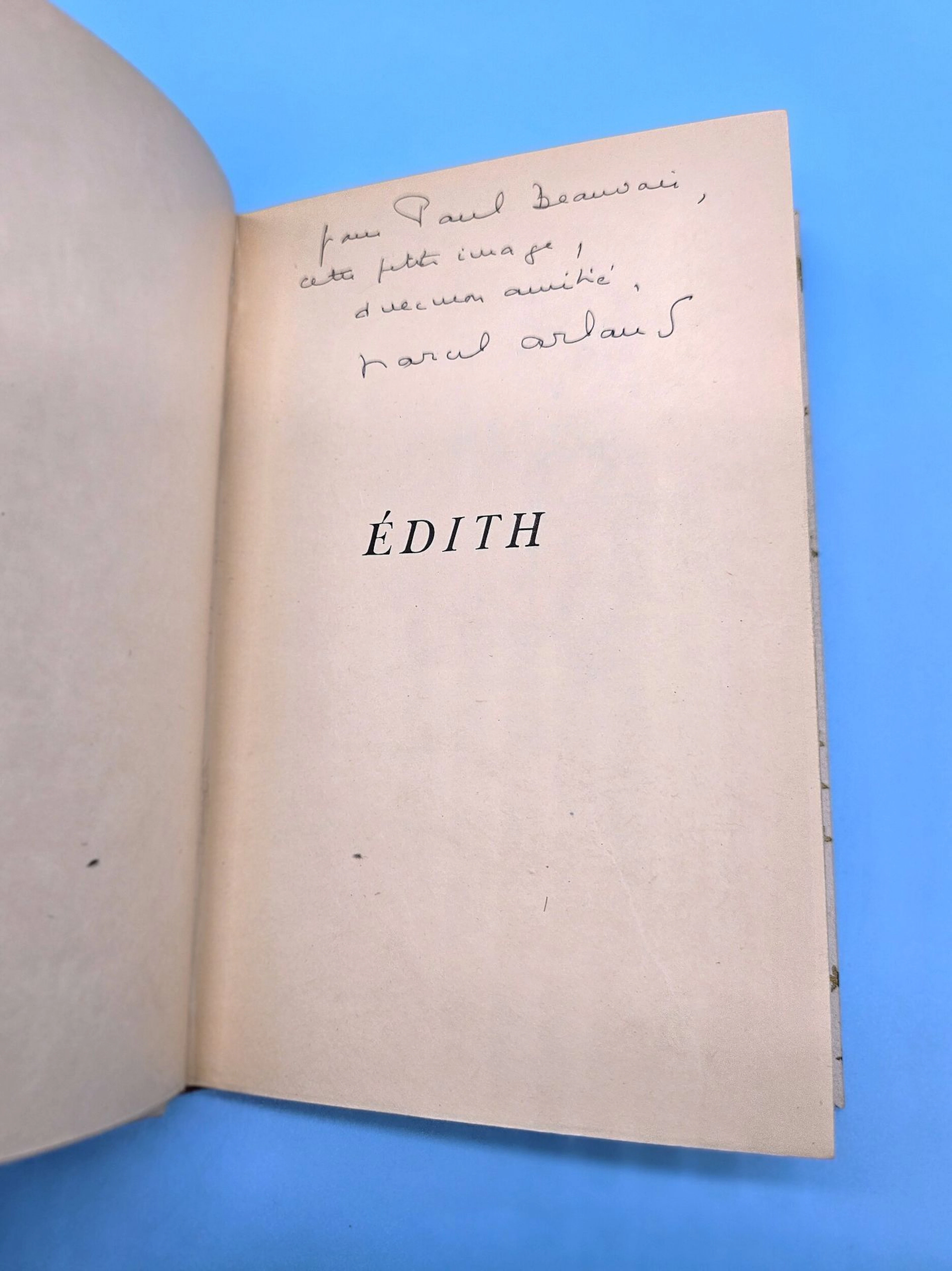 (Autograph and Bibliophily) - Marcel ARLAND / "Edith", Paris - Lot 111