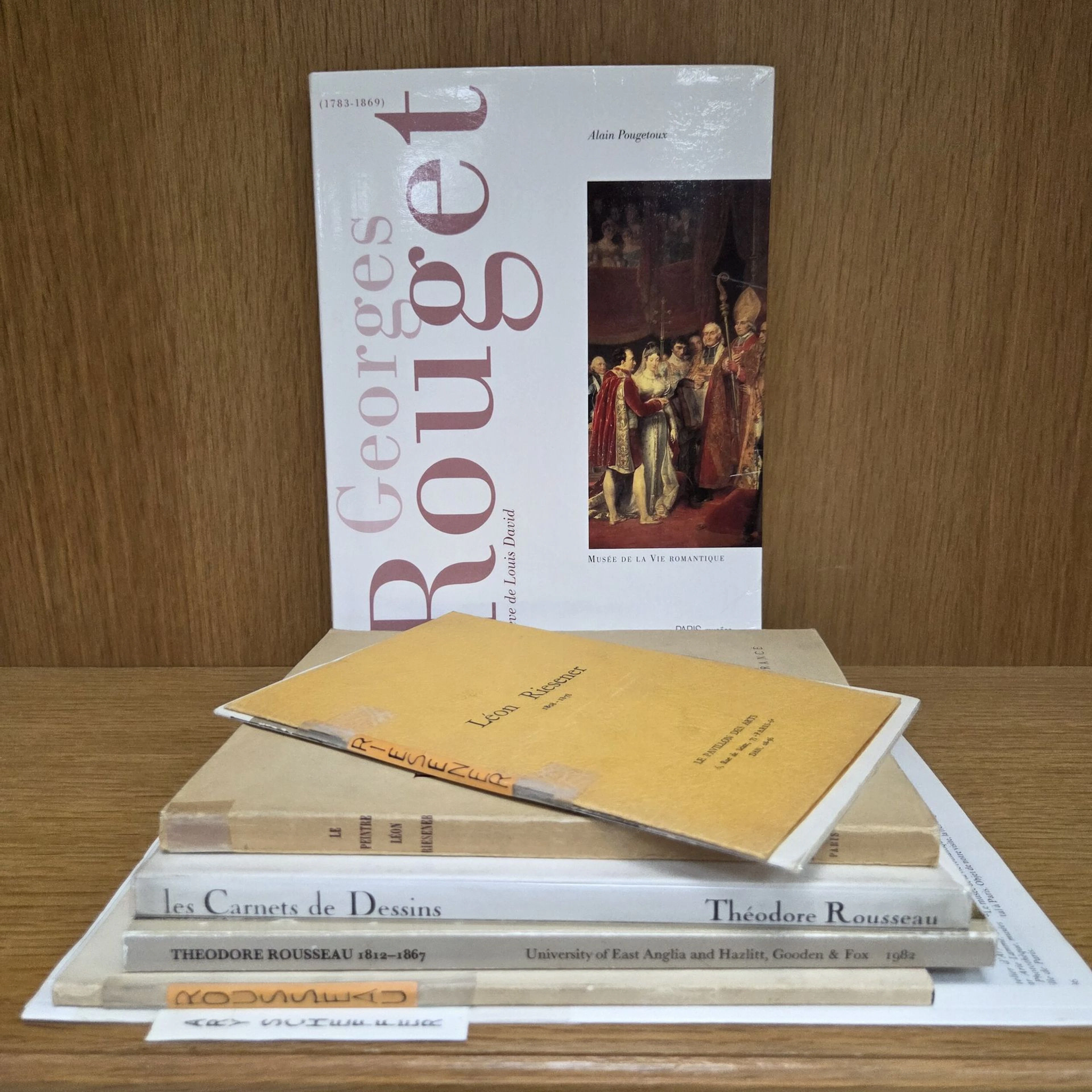 Set of small catalogs on 19th-century artists, including : - Lot 87