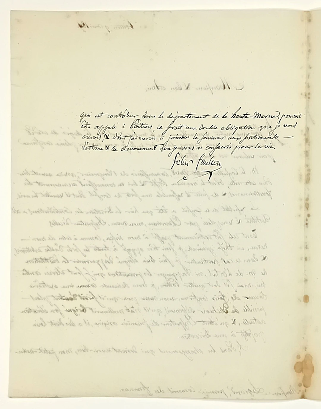 FAULCON (Marie-Félix, Chevalier de la Parisière) Poitiers 17 - Lot 408