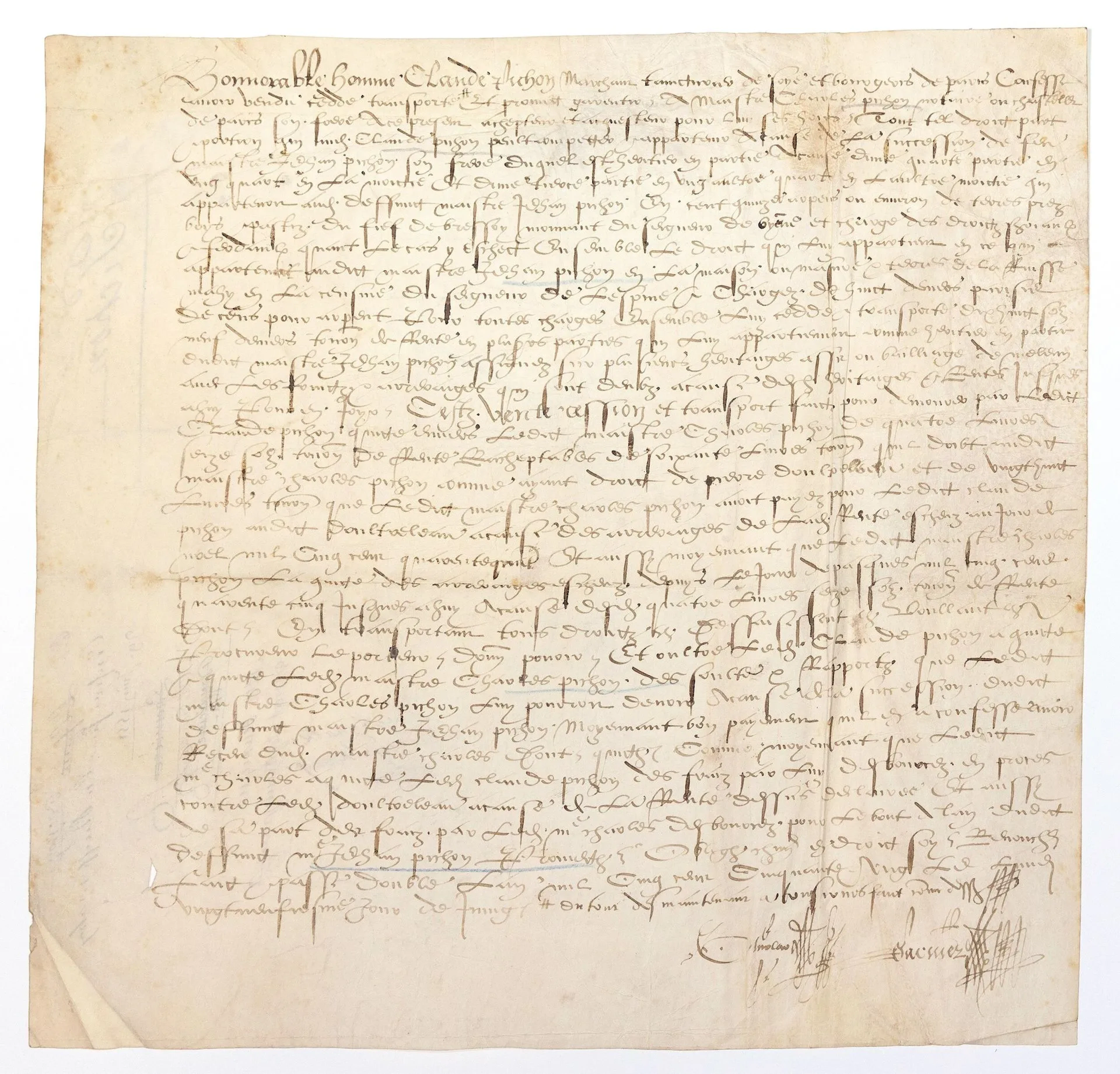 SEINE-ET-MARNE. 1551. Purchase of part of the Fief du BRESSO - Lot 14