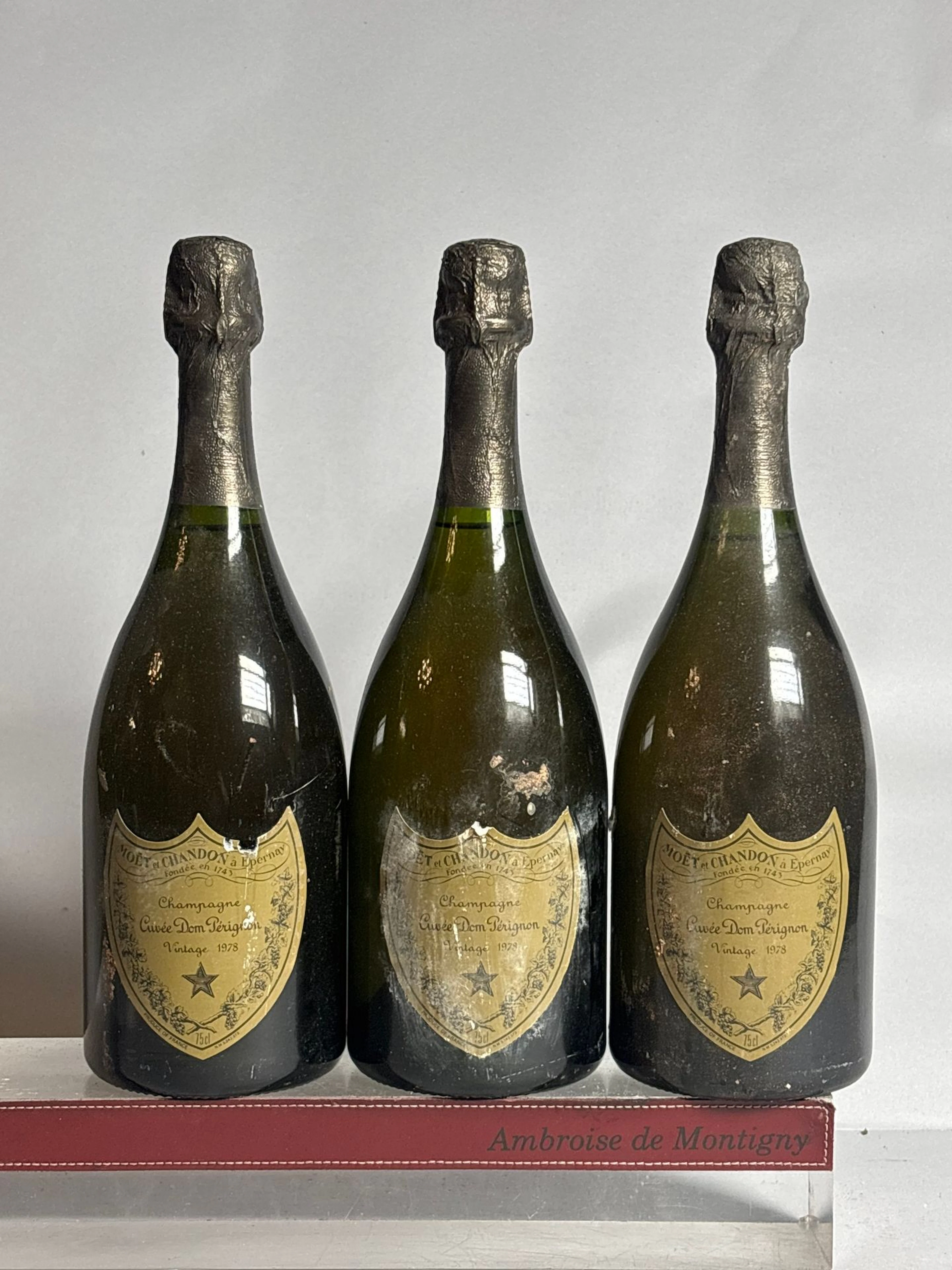 3 Bottles of DOM PERIGNON Brut Vintage 1978 Champagne - Lot 22