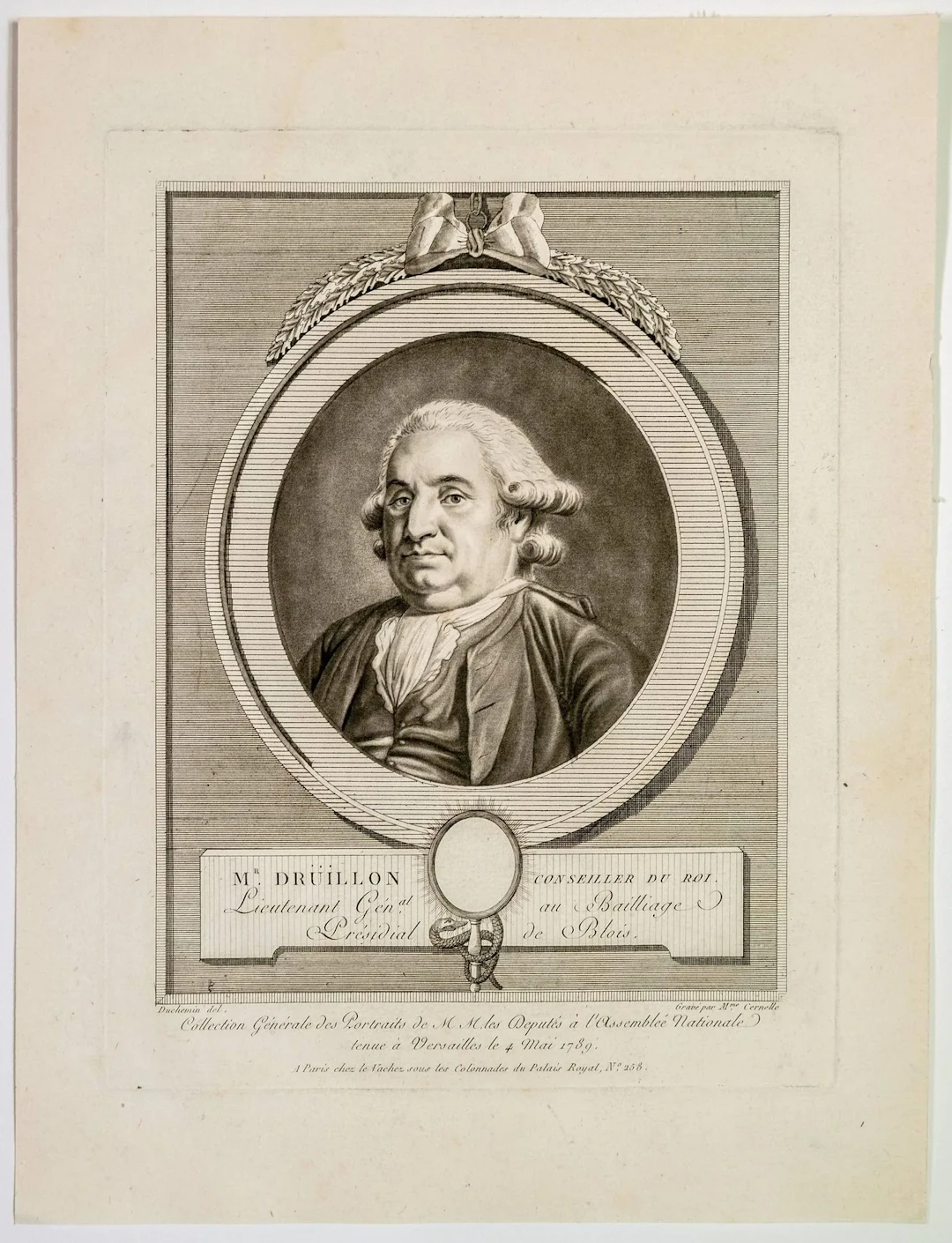 LOIR-ET-CHER. Pierre DRUILLON, Conseiller du Roi, Lieutenant - Lot 149