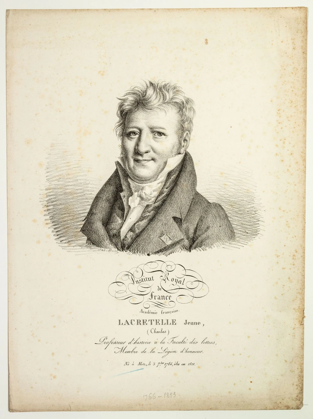 Charles de LACRETELLE “the Younger,” of the Royal Institute - Lot 455