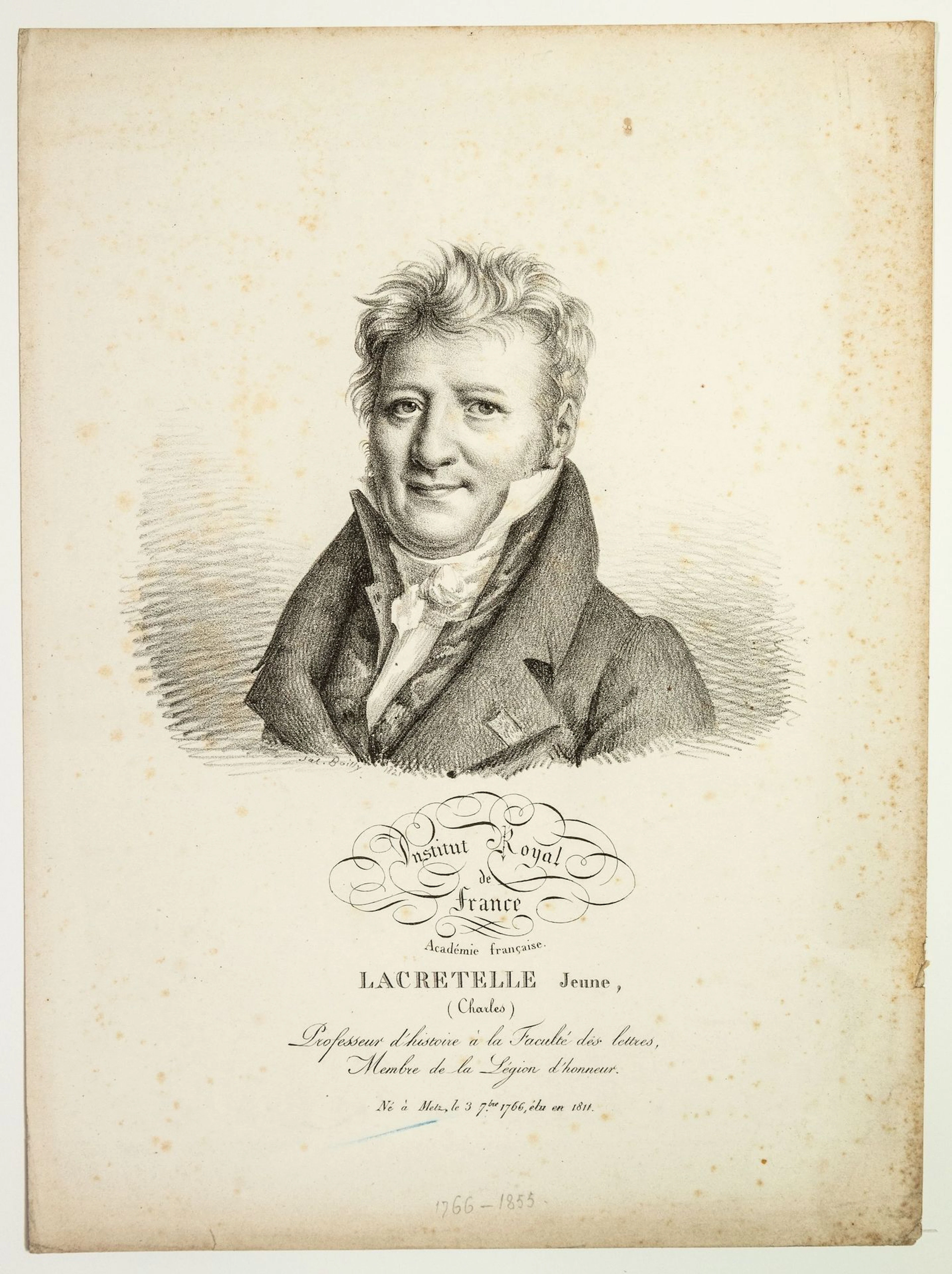 Charles de LACRETELLE “the Younger,” of the Royal Institute - Lot 455