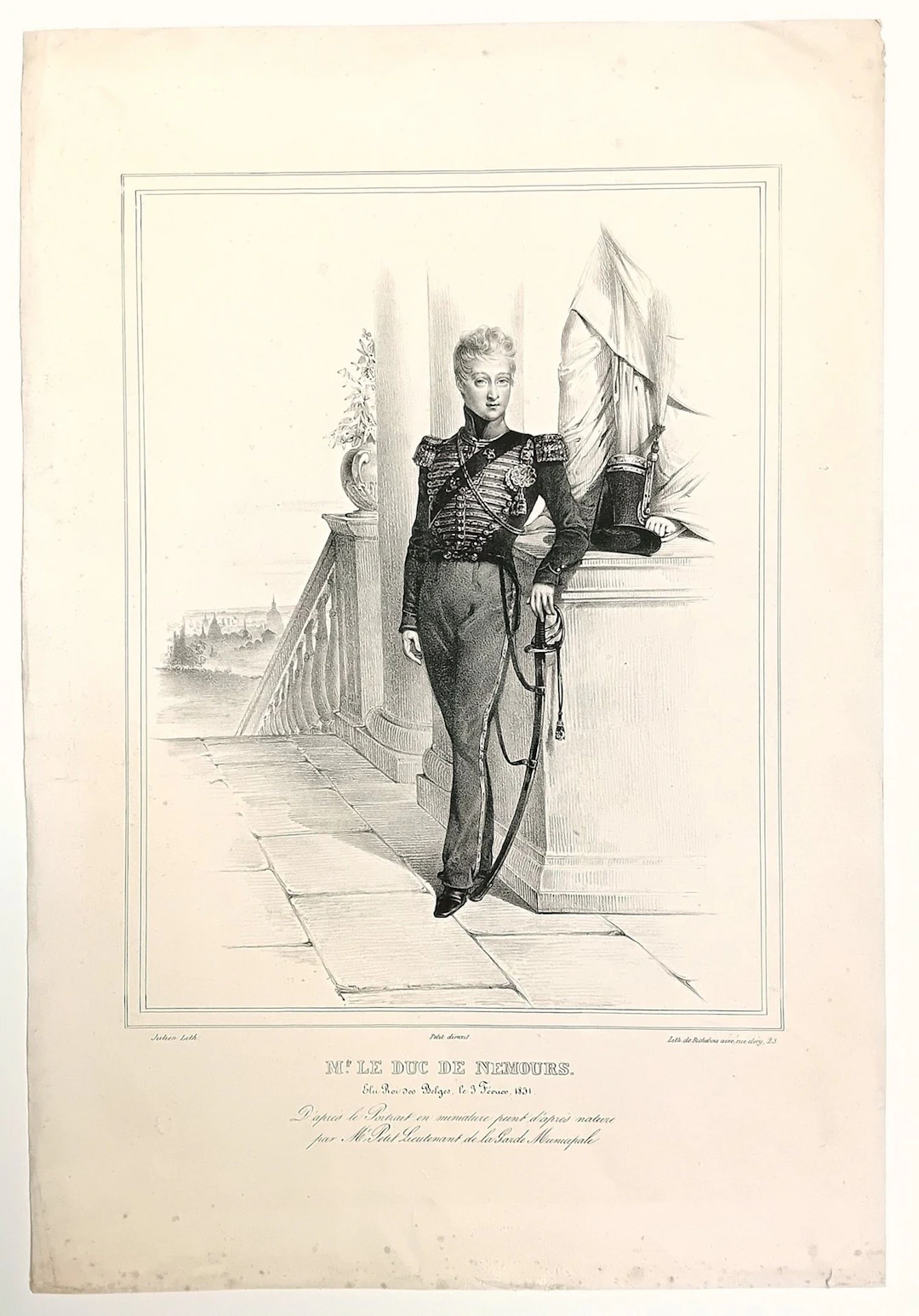 Louis d’ORLÉANS (1814–1896), “His Grace the Duke of NEMOURS, - Lot 497