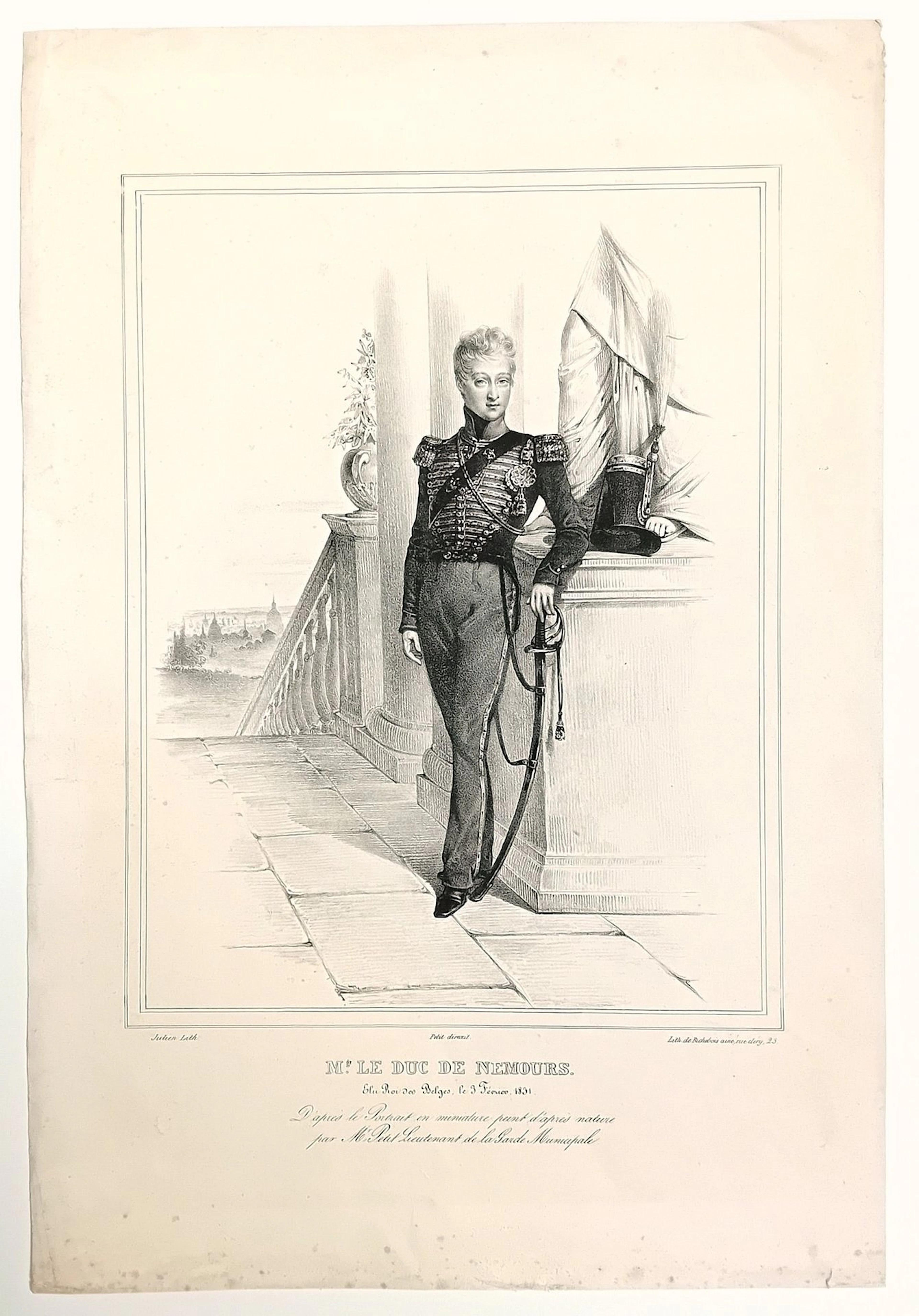 Louis d’ORLÉANS (1814–1896), “His Grace the Duke of NEMOURS, - Lot 497