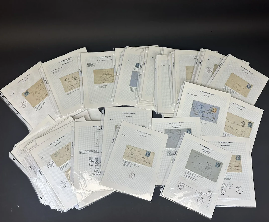 Conveyance: A fine study of office pass stamps, station stam - Lot 47