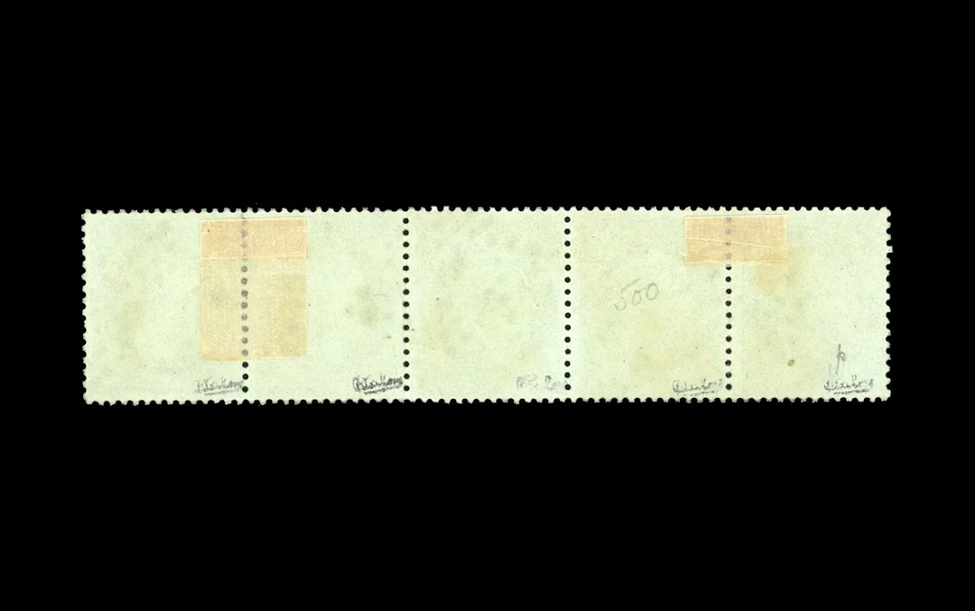 5c. Green. Obl. Band of 5. Rating: €1300. - Lot 88