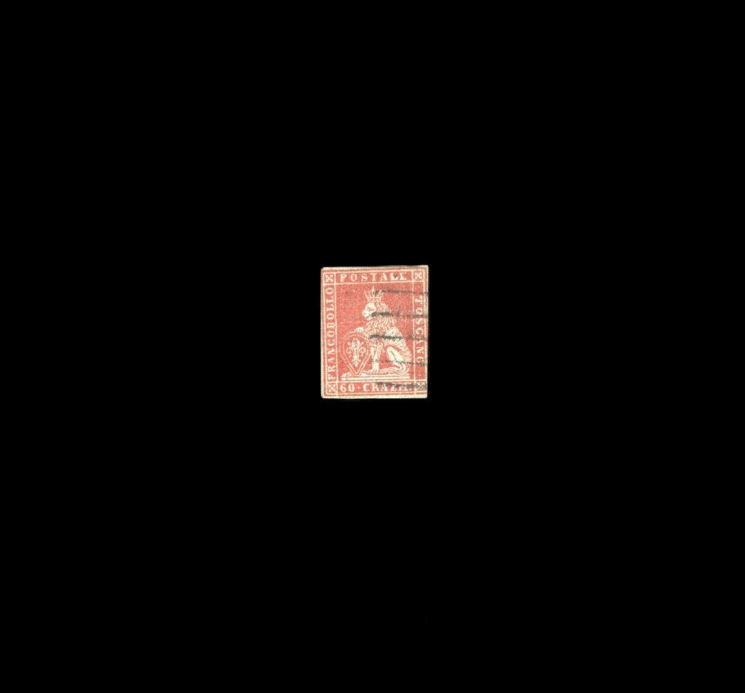 Italy - Tuscany: 60cr. Red-brown. Canceled. Perforation dama - Lot 68