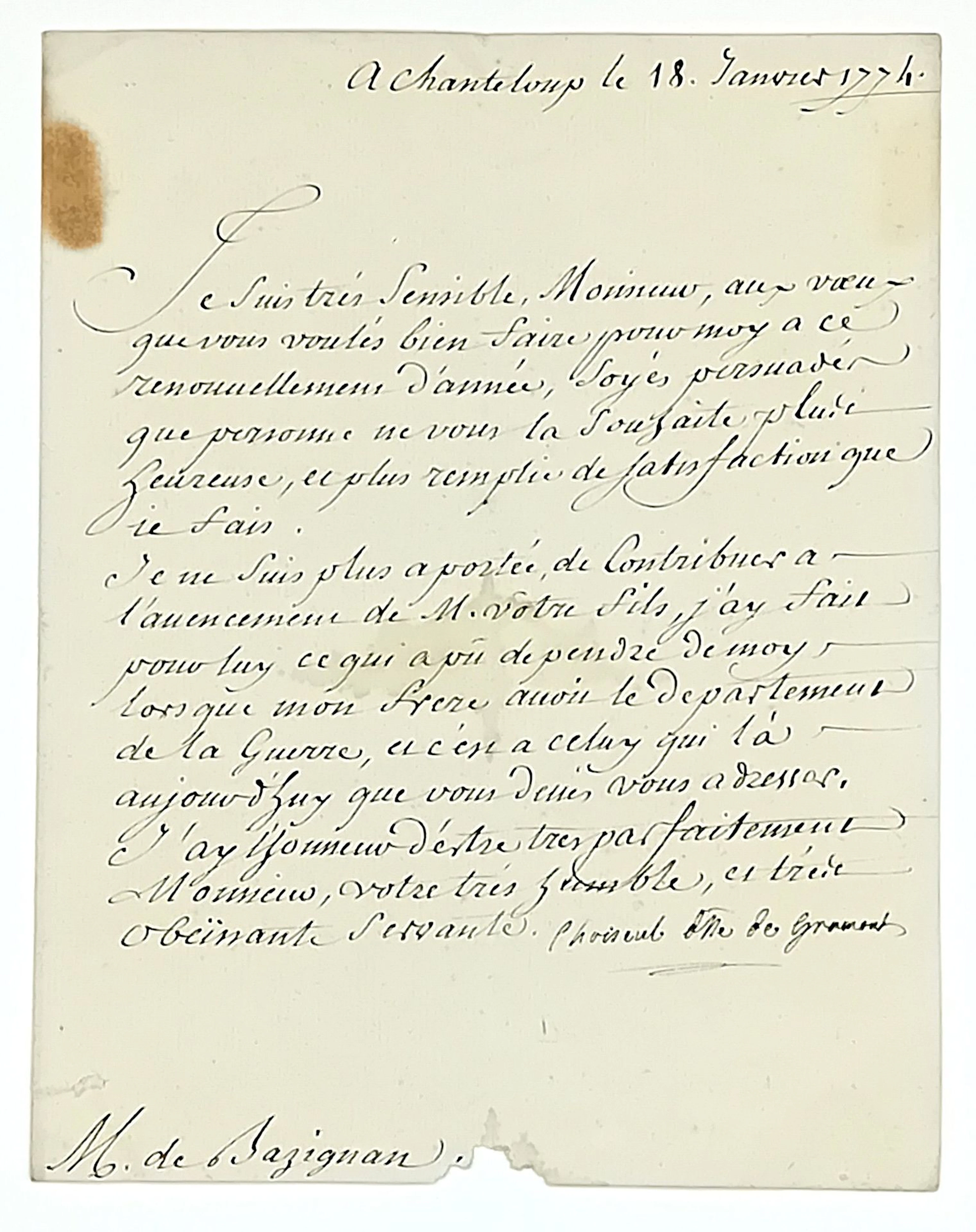 Béatrix de CHOISEUL-STAINVILLE, Duchess of GRAMONT (Lunévill - Lot 100