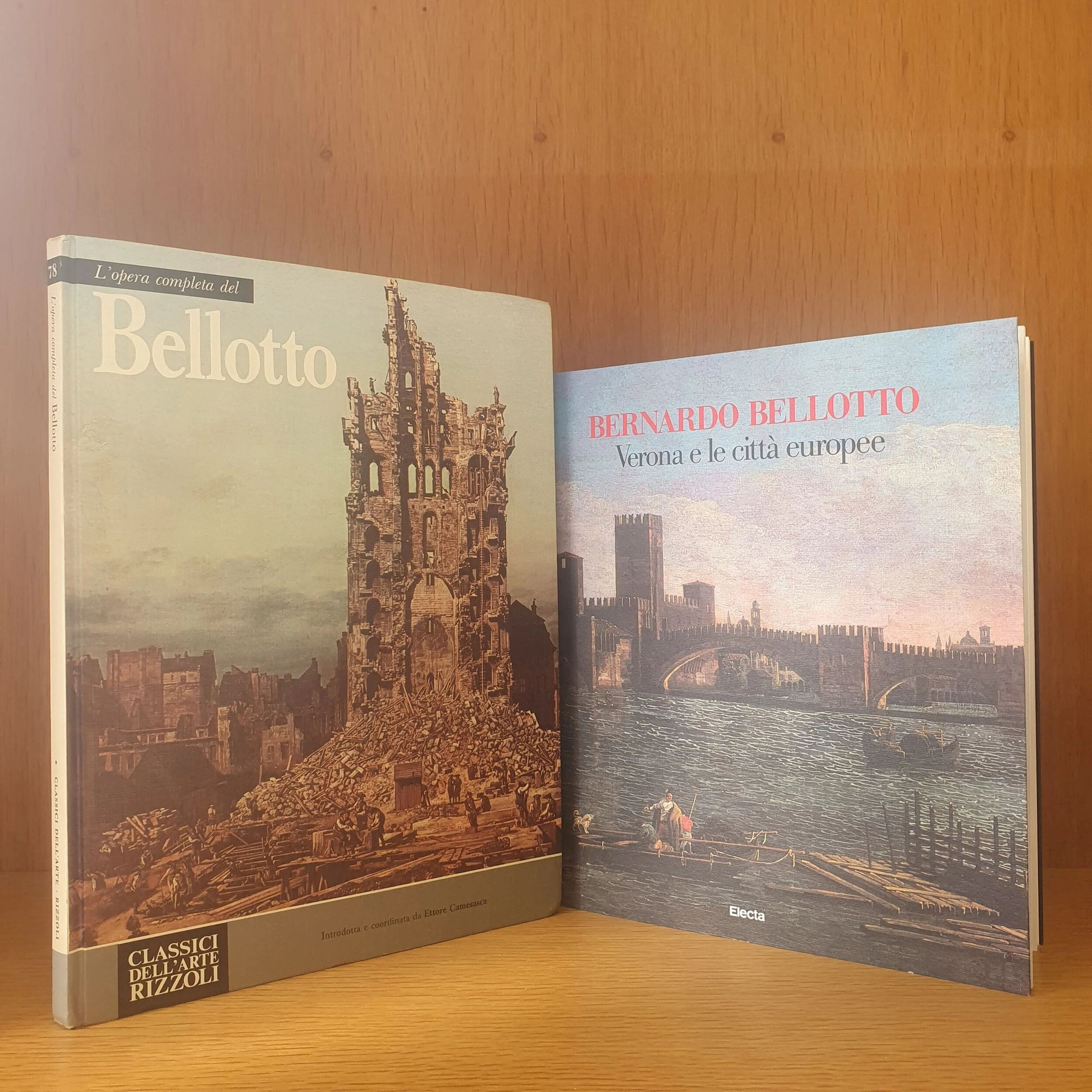 Set of two books on Bernardo BELLOTTO: - Lot 7