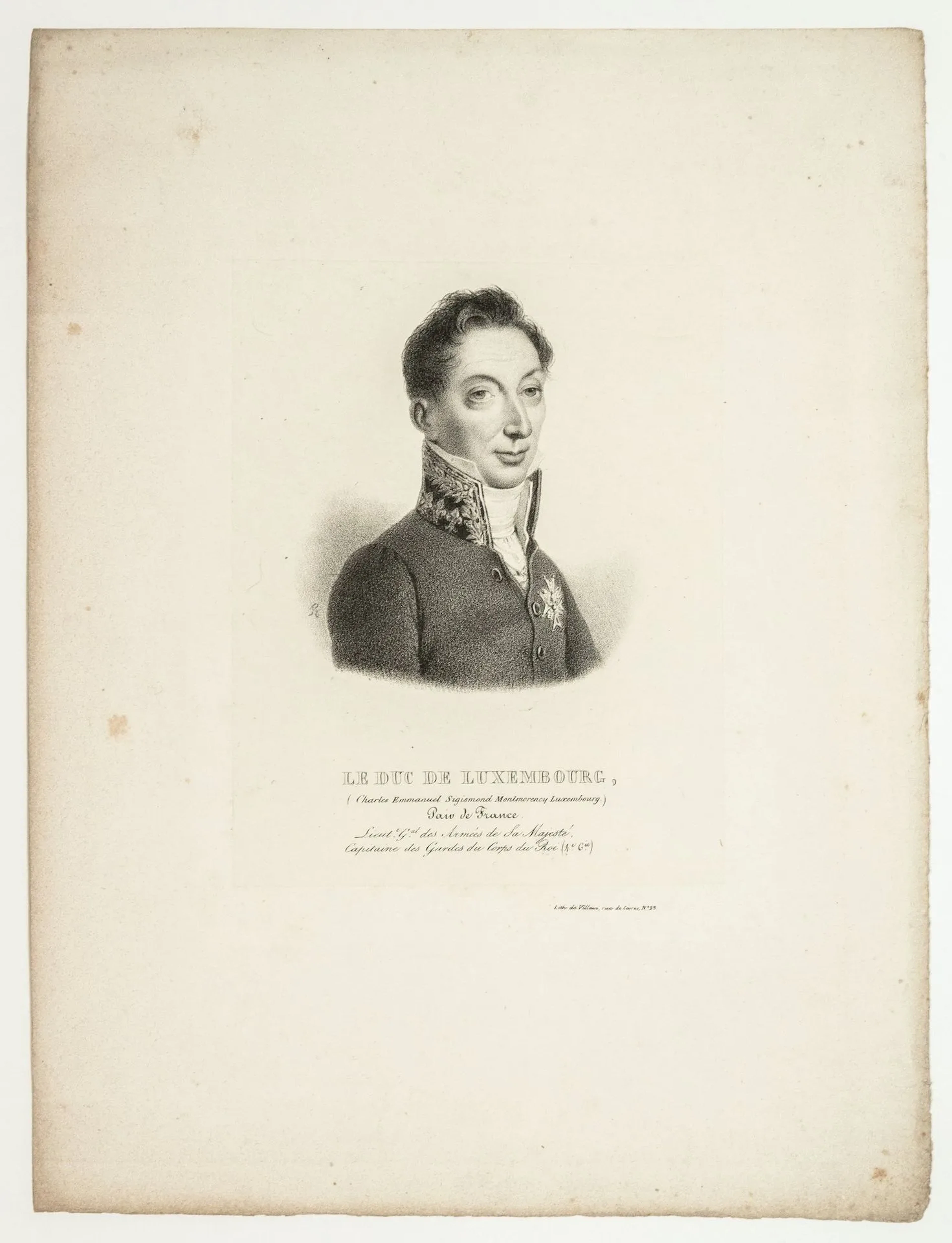 The Duke of LUXEMBOURG (Charles Emmanuel Sigismond de MONTMO - Lot 436