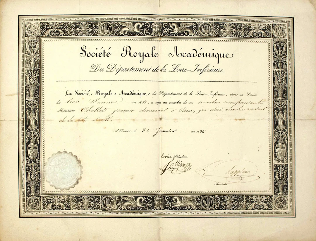 (LOIRE-ATLANTIQUE). SOCIÉTÉ ROYALE ACADÉMIQUE du Département - Lot 505