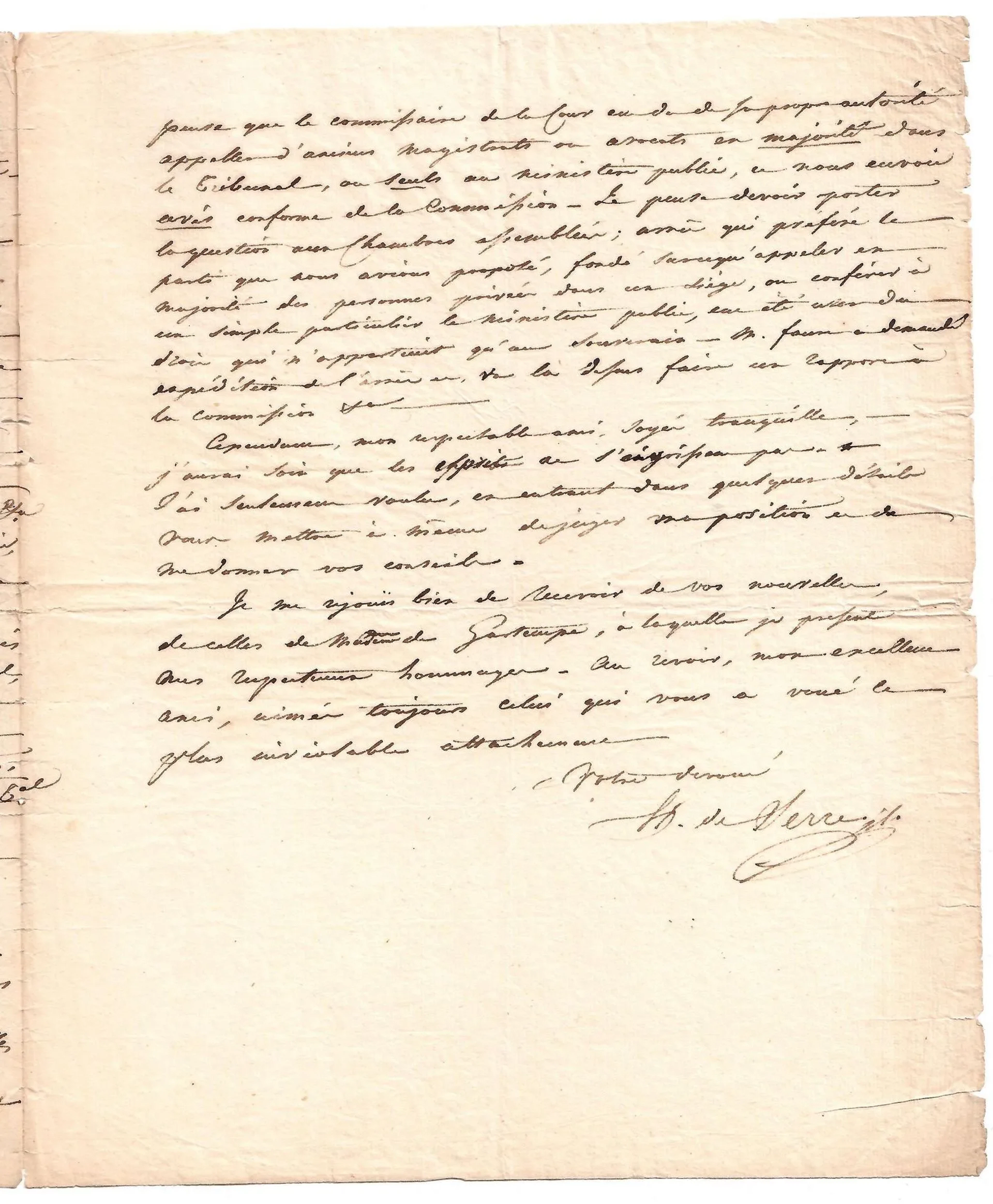 Hercule, Count of SERRE (Meurthe 1776–1824) Deputy for HAUT- - Lot 384