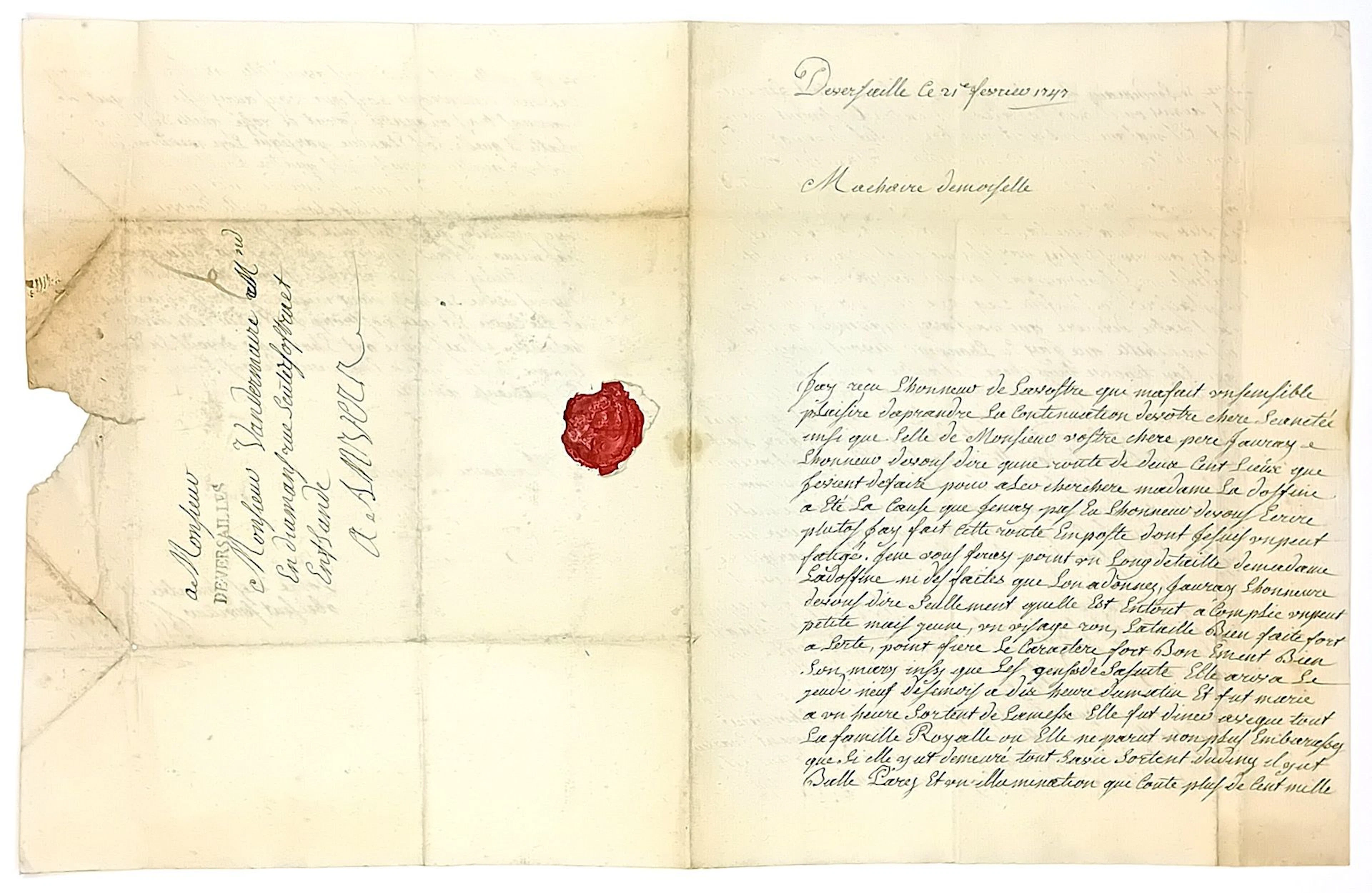 THE DAUPHINE'S WEDDING. DIAMOND DEALERS. Letter written from - Lot 84