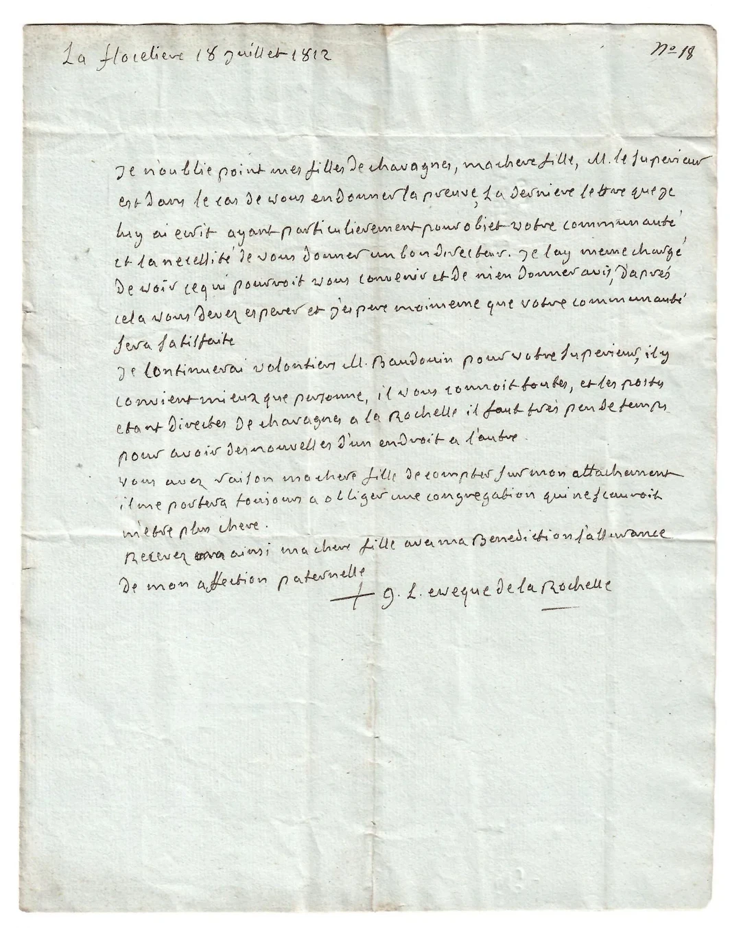 Gabriel-Laurent PAILLOU (Chantonnay, Vendée, 1735 – La Roche - Lot 390