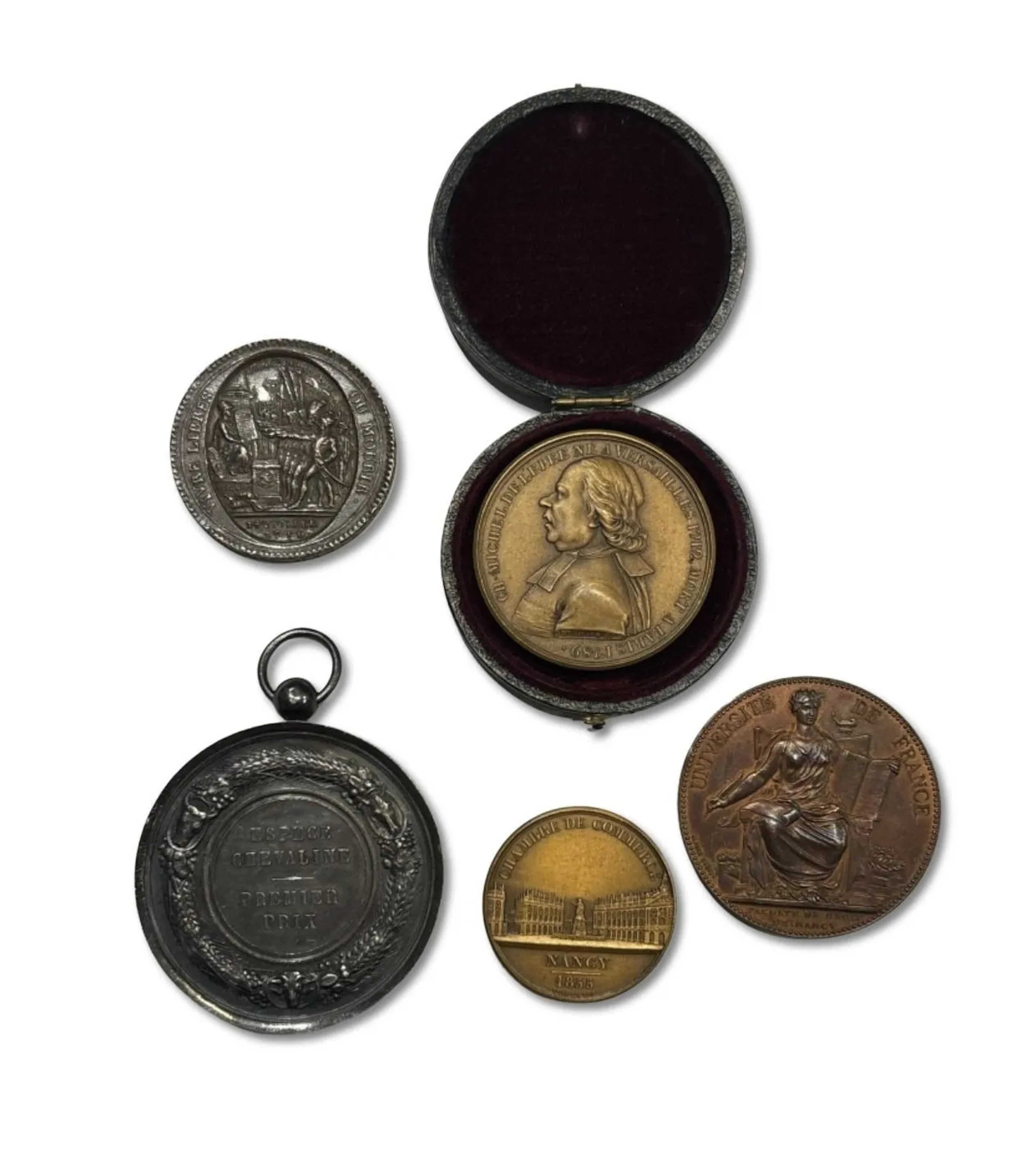 A batch of commemorative medals and coins: - Lot 153