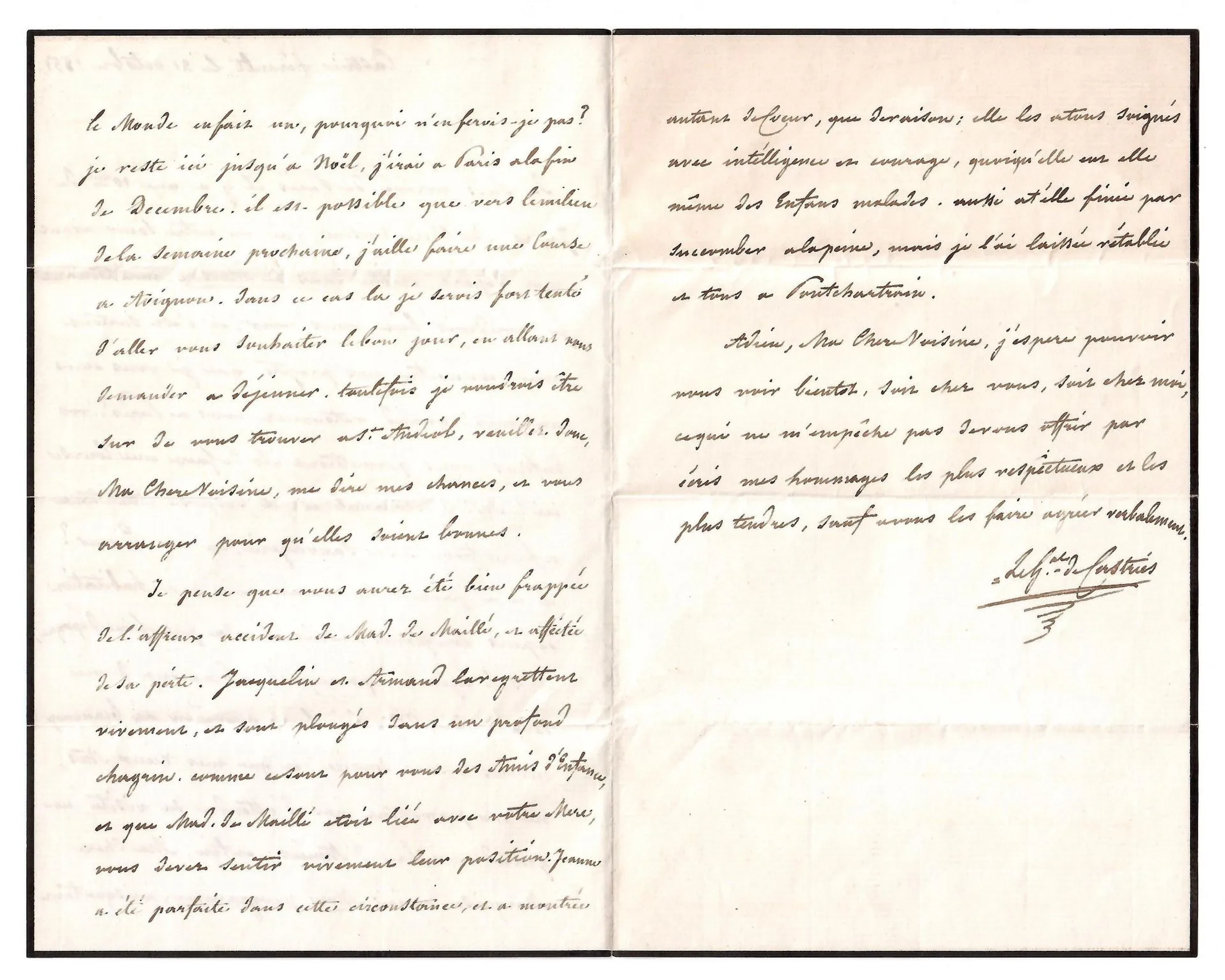 Edmond de LA CROIX DE CASTRIES, 2nd Duke of CASTRIES, Field - Lot 551