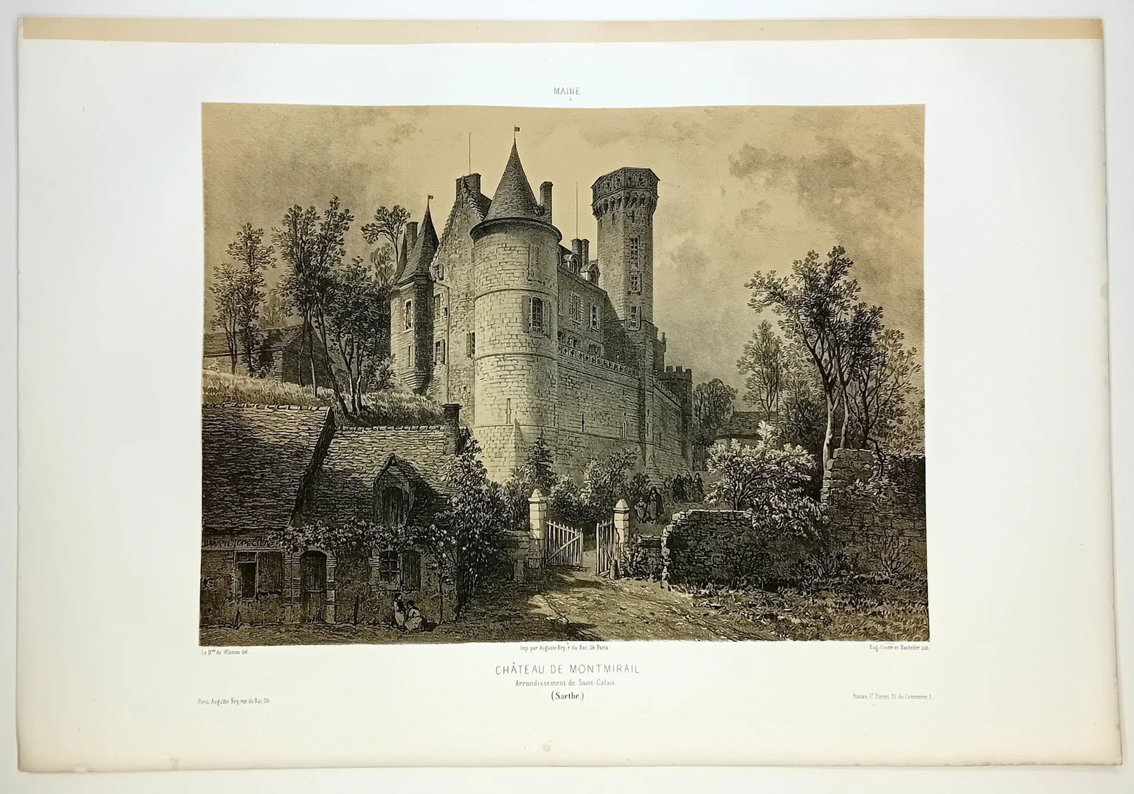 SARTHE. "Château de MONTMIRAIL, arrondissement de Saint-Cala - Lot 539