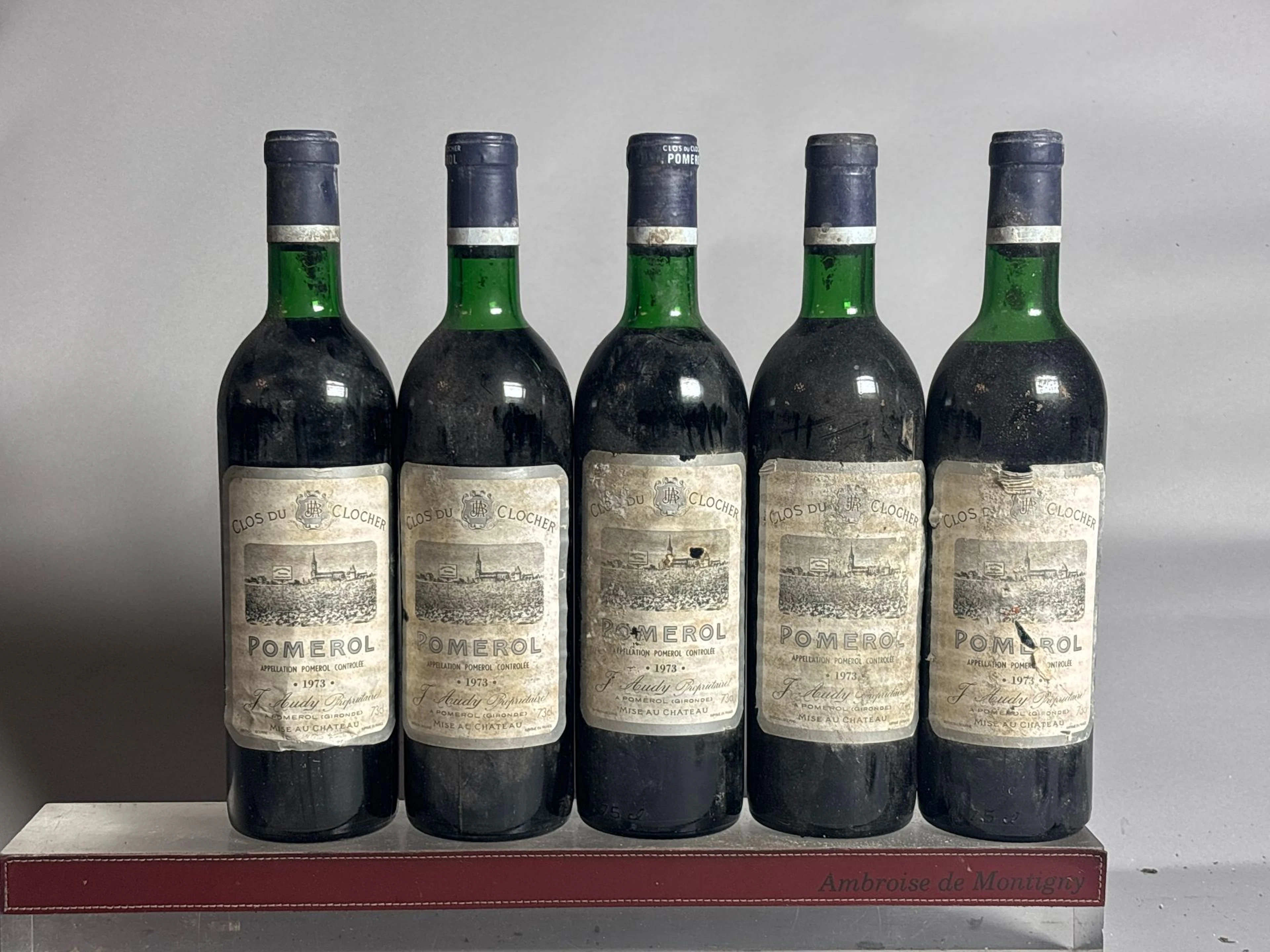 5 Bottles of CLOS du CLOCHER 1973 - Pomerol - Lot 34