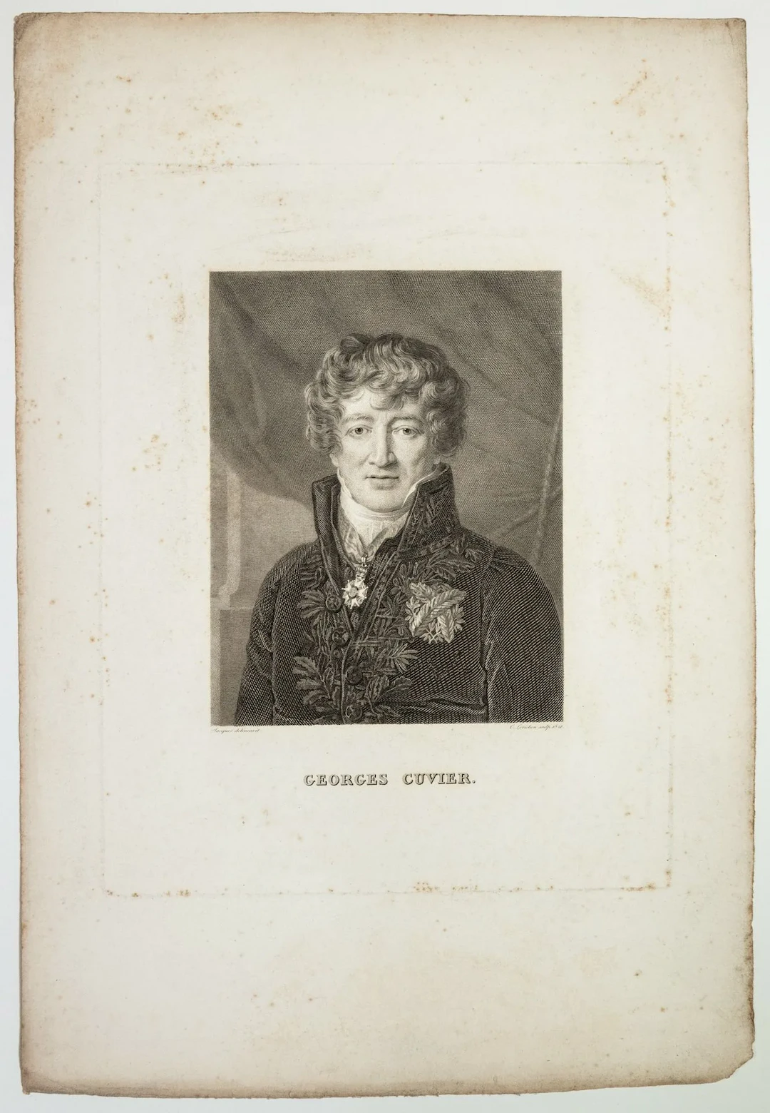 Baron Georges CUVIER, French anatomist, promoter of comparat - Lot 473