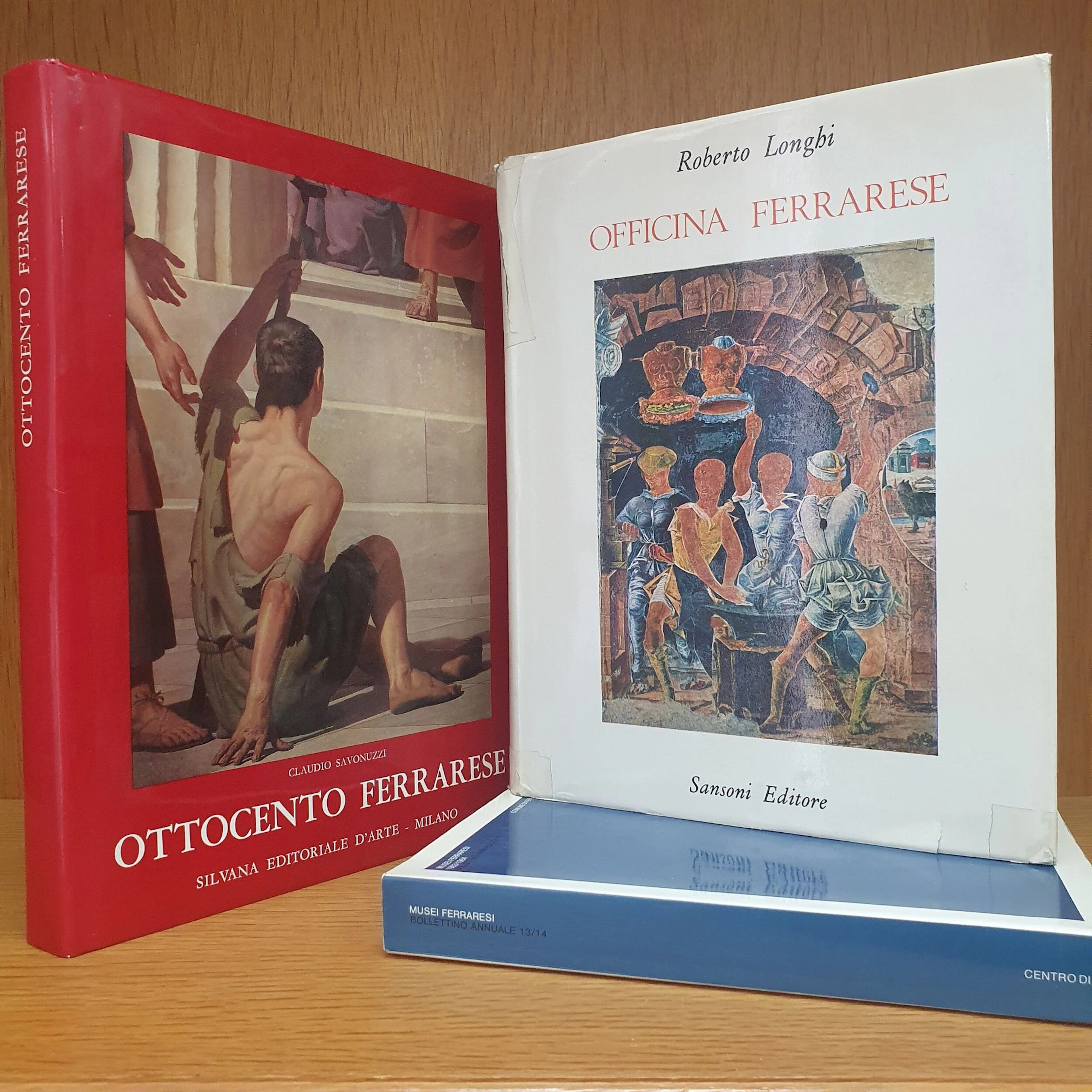 Set of three art books: - Roberto Longhi, Officina Ferrarese - Lot 52